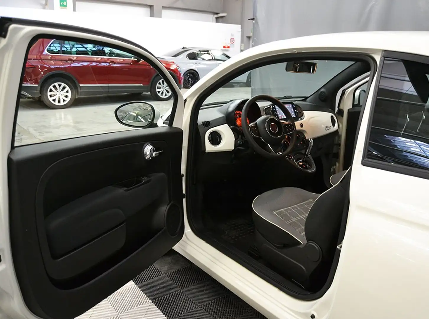 Fiat 500 1.2 Dualogic Lounge 1Proprietario Ok Neopat ** Bianco - 2