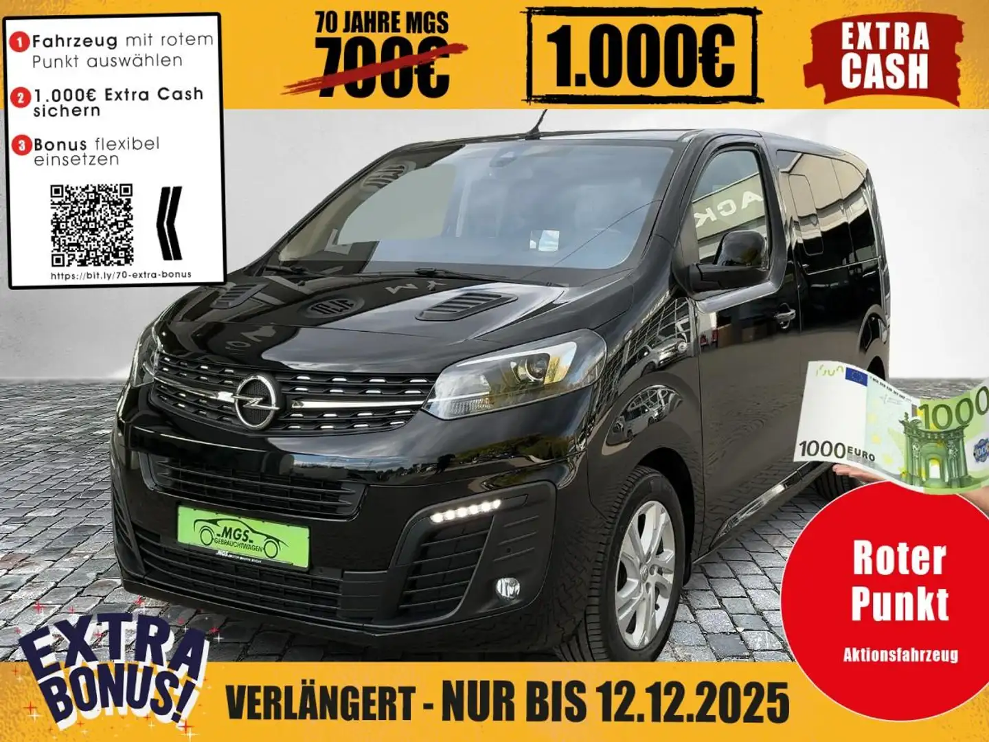 Opel Zafira Life Edition S (L1) 2.0 Diesel HUD #BT Zwart - 1