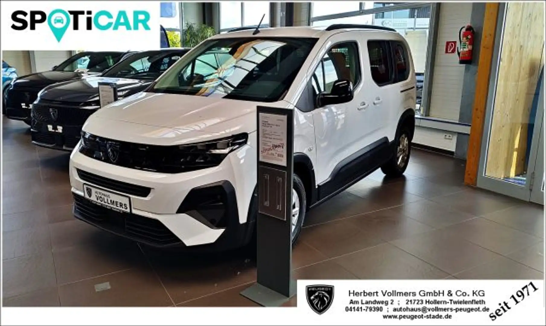 Peugeot Rifter Rifter N1 PureTech 110 L1 Allure Kamera 180°, LED, Weiß - 1