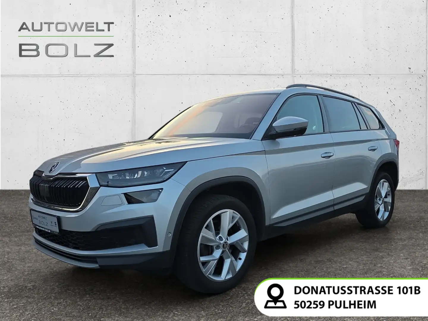 Skoda Kodiaq Tour 4x4 2.0 TDI AHK Navi 360 Kamera LED Silber - 1