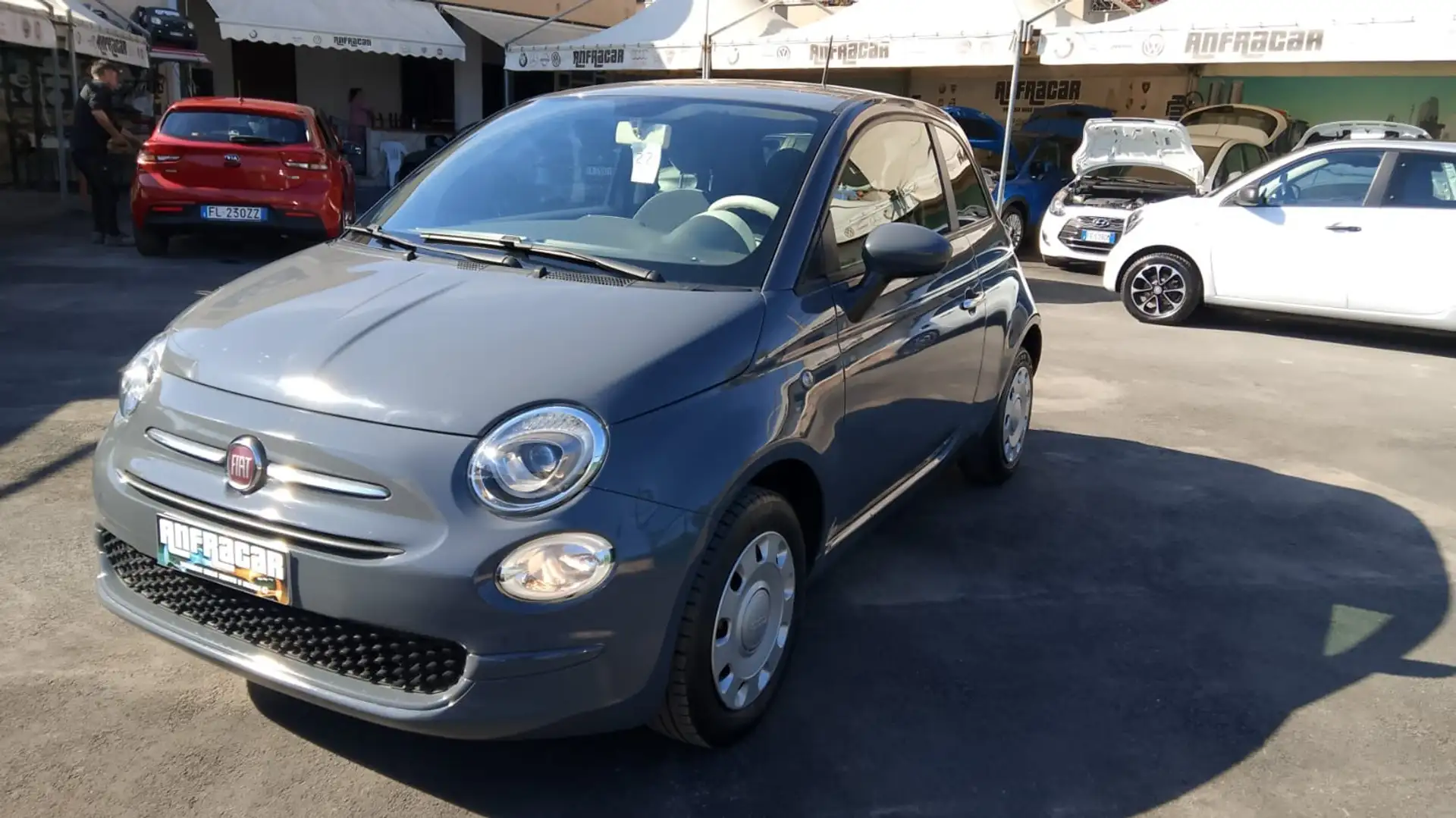 Fiat 500 1.2 Lounge 69cv Gris - 2