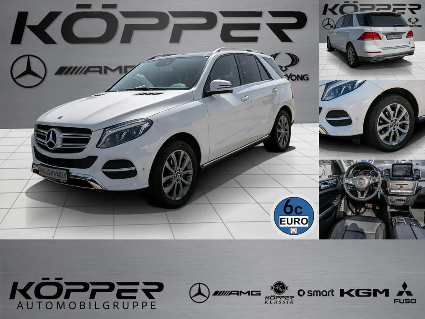Mercedes-Benz GLE 350 d 4M EXCLUSIVE AHK Airmatic Pano Leder Blanco - 1