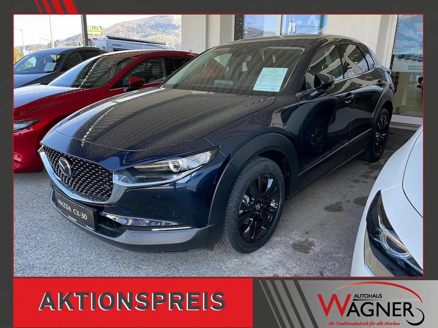 Mazda CX-30 e-Skyactive G140 Homura Aut. Blau - 1