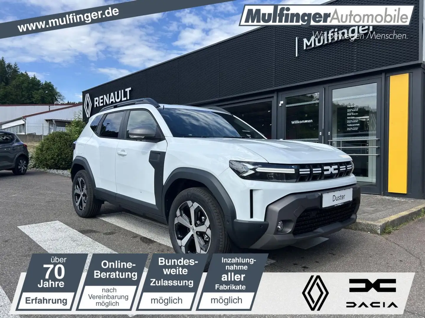 Dacia Duster Journey HYBRID 140 SHZ KLIMAAUT. NAVIGATION Weiß - 1