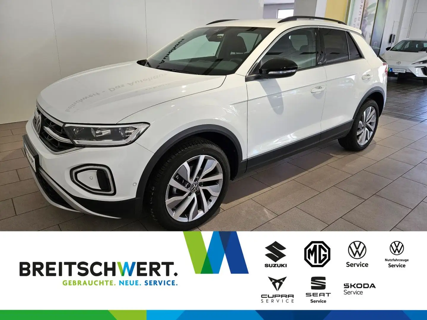 Volkswagen T-Roc 1.5 TSI Move DSG AHK IQLight RFK Navi Alu18 Weiß - 1
