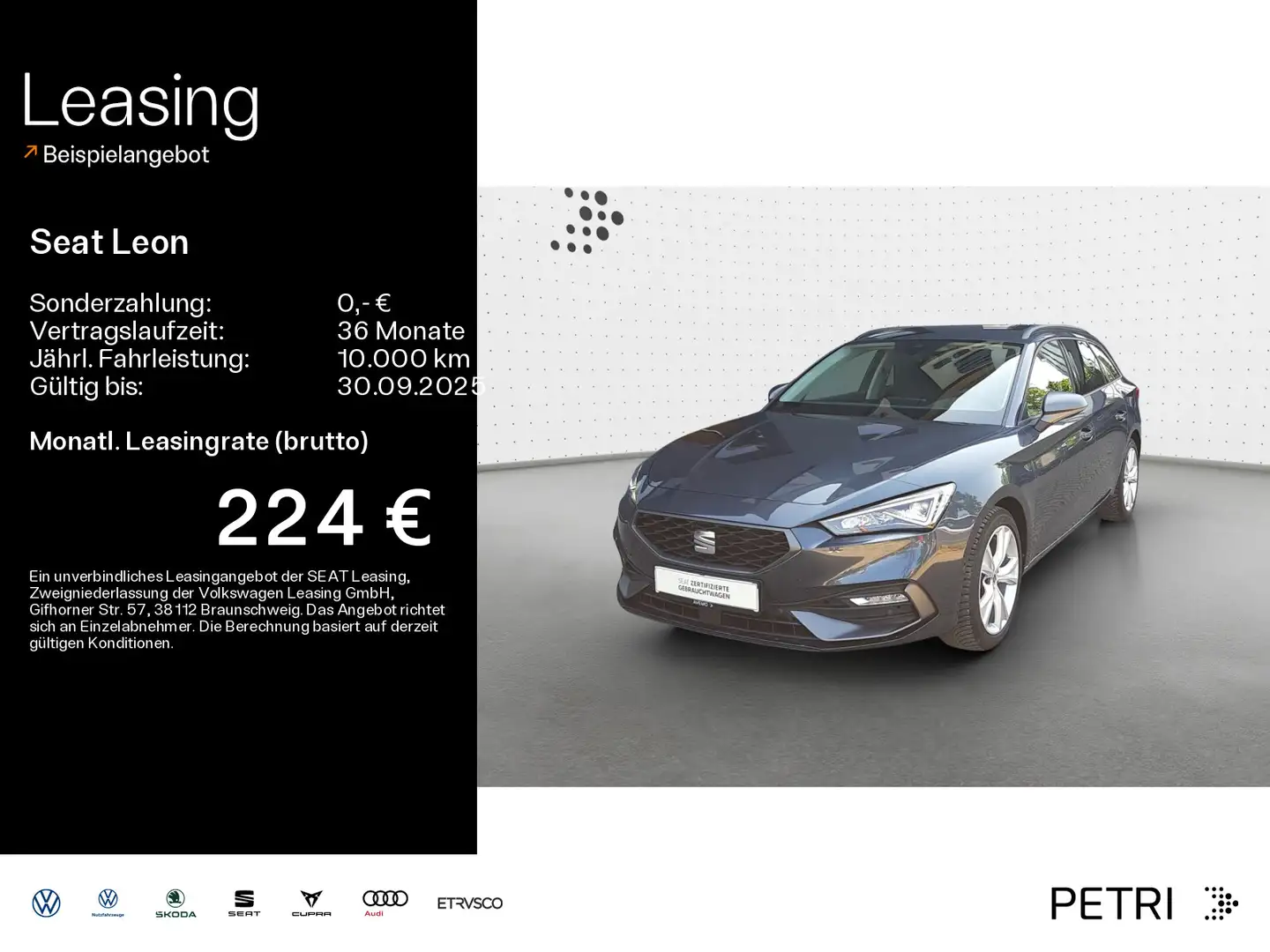 SEAT Leon SP FR-Line 1.5 eTSI 110kW*DSG*KAM*NAVI*SHZ* Gris - 1