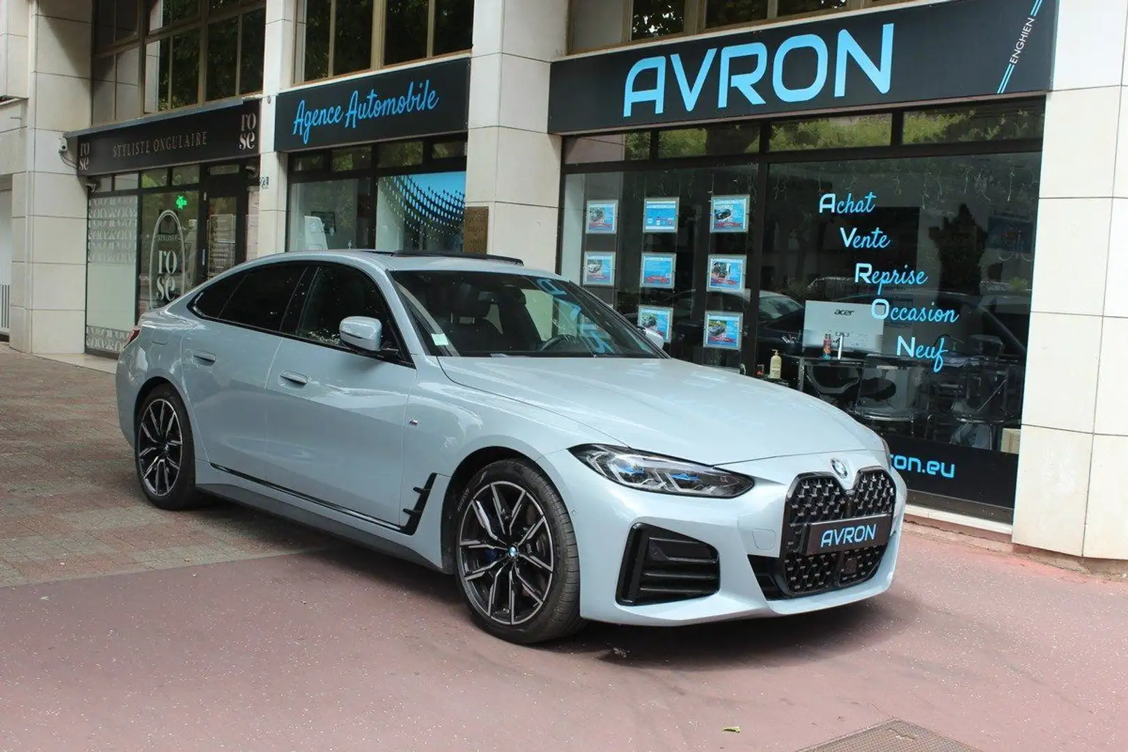 BMW 420 (G26) GRAN COUPE 420D XDRIVE 190 M SPORT 1er main Gris - 1