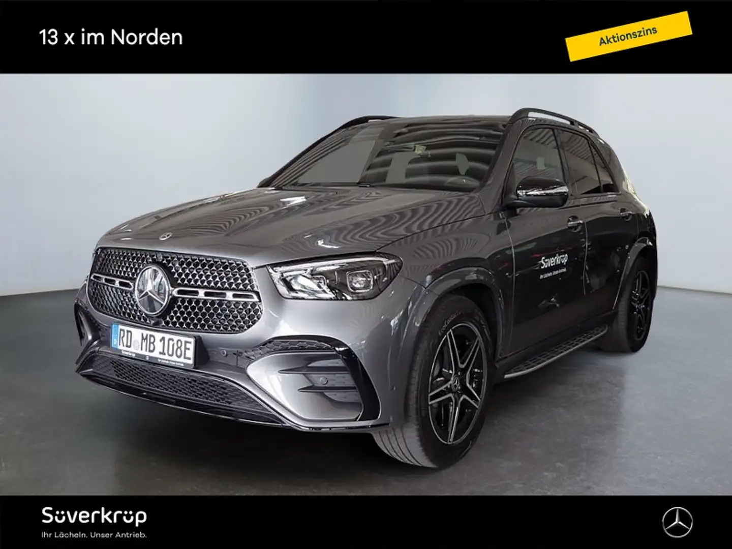 Mercedes-Benz GLE 350 de 4M AMG BURM NIGHT WIDE MEMO MULTI 360 Grau - 1