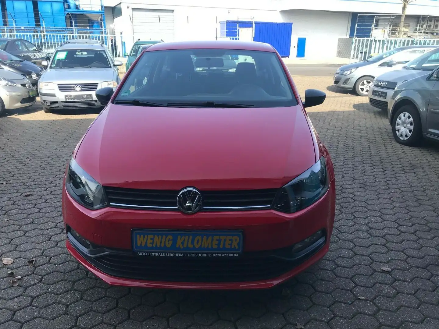 Volkswagen Polo V Trendline.Klima.Topzustand.1 Hand.Scheckh Rot - 1