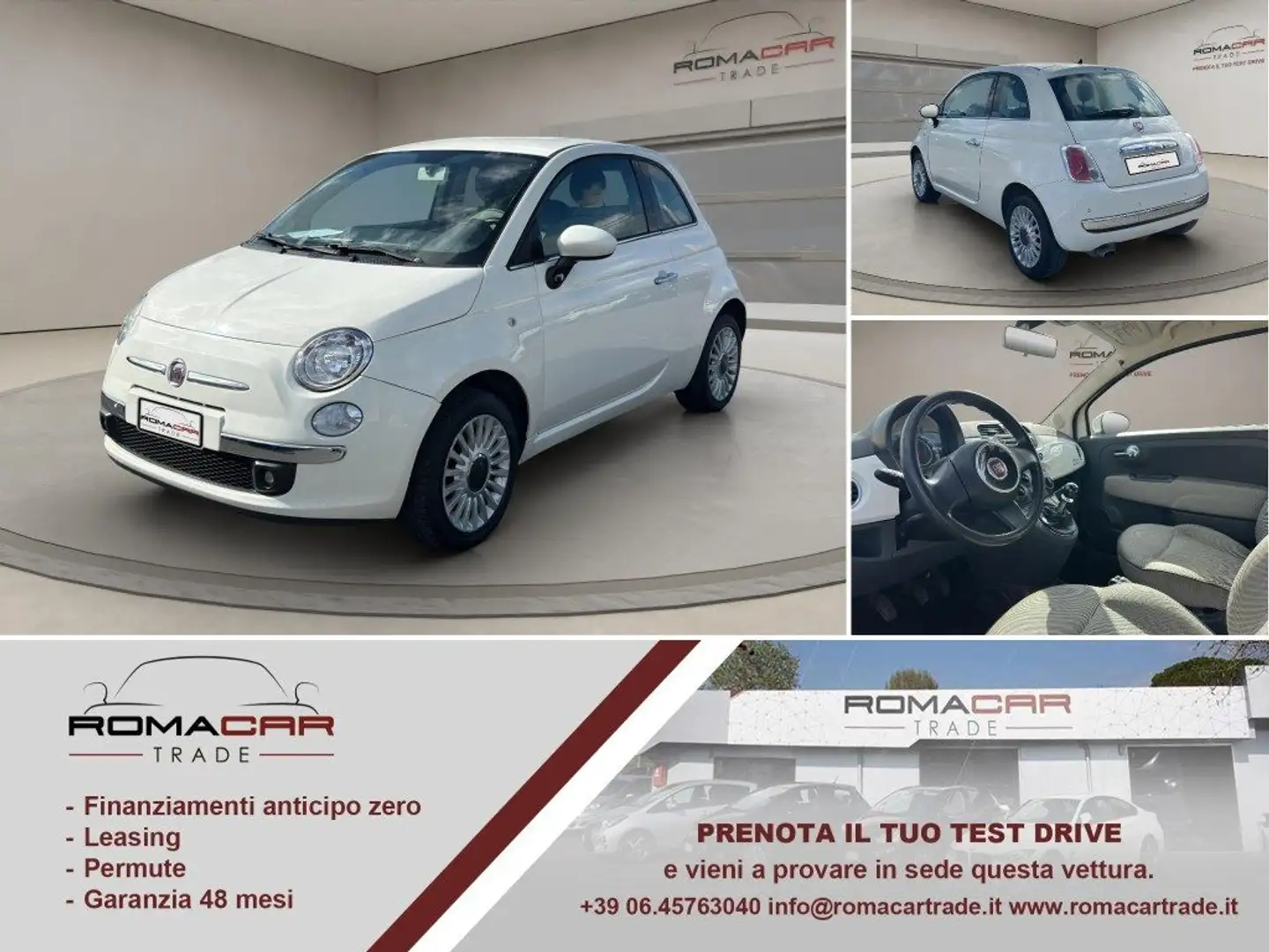 Fiat 500 1.2 Lounge ** BUONE CONDIZIONI GENERALI** Bianco - 1