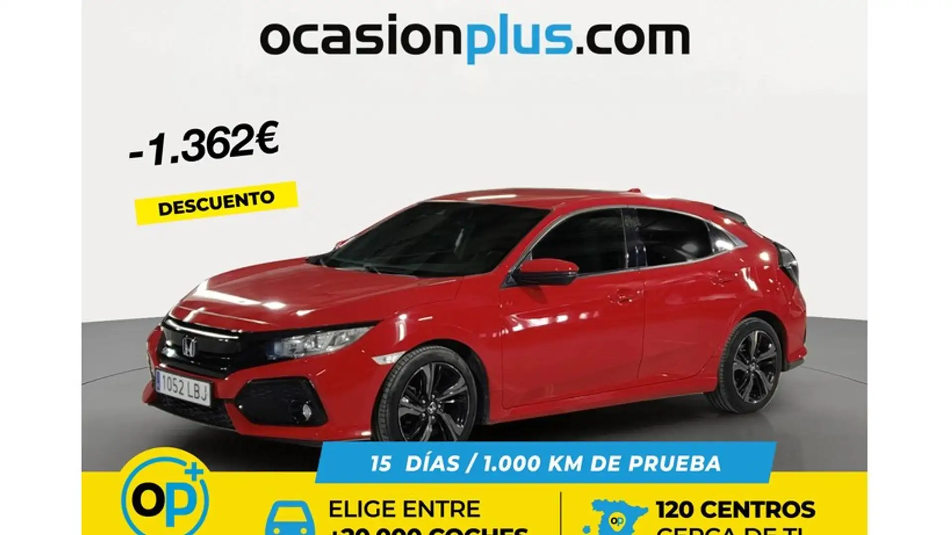 Honda Civic 1.0 VTEC Turbo Elegance Rojo - 1