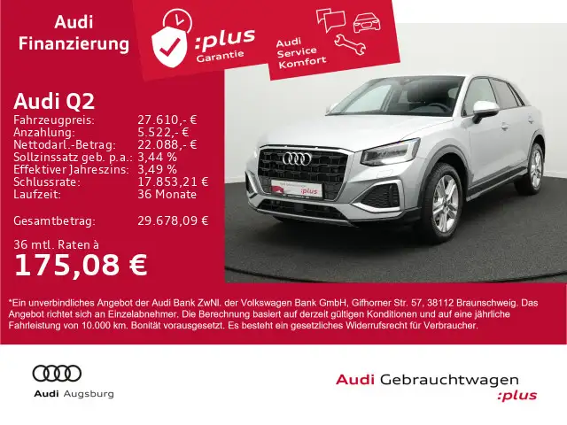 Audi Q2 advanced 35 TFSI S tr.*AHK*VIRTUAL*LED*8-fach