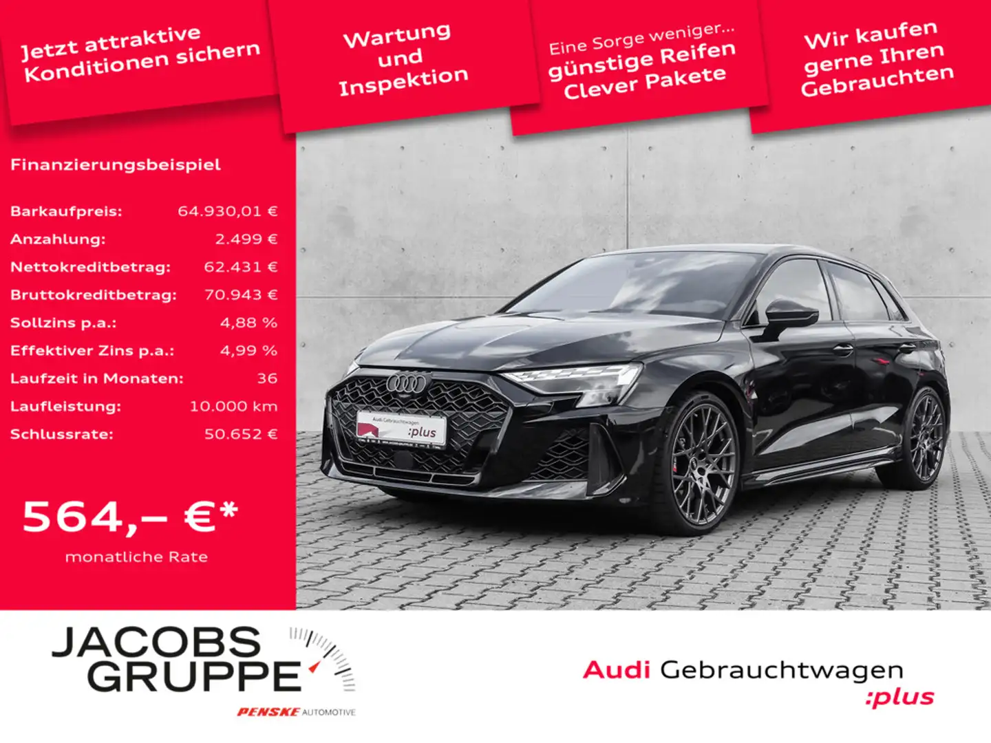 Audi RS3 Schwarz - 1