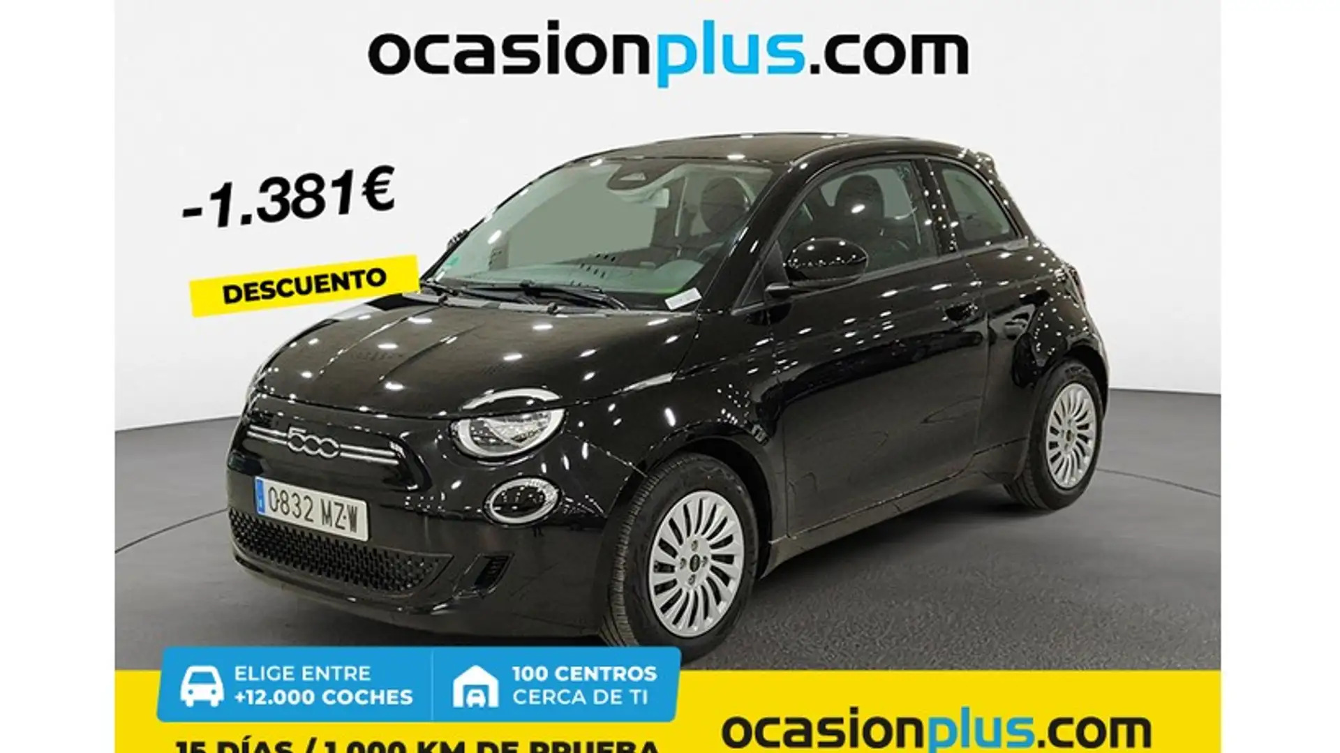 Fiat 500e 70Kw Action Negro - 1