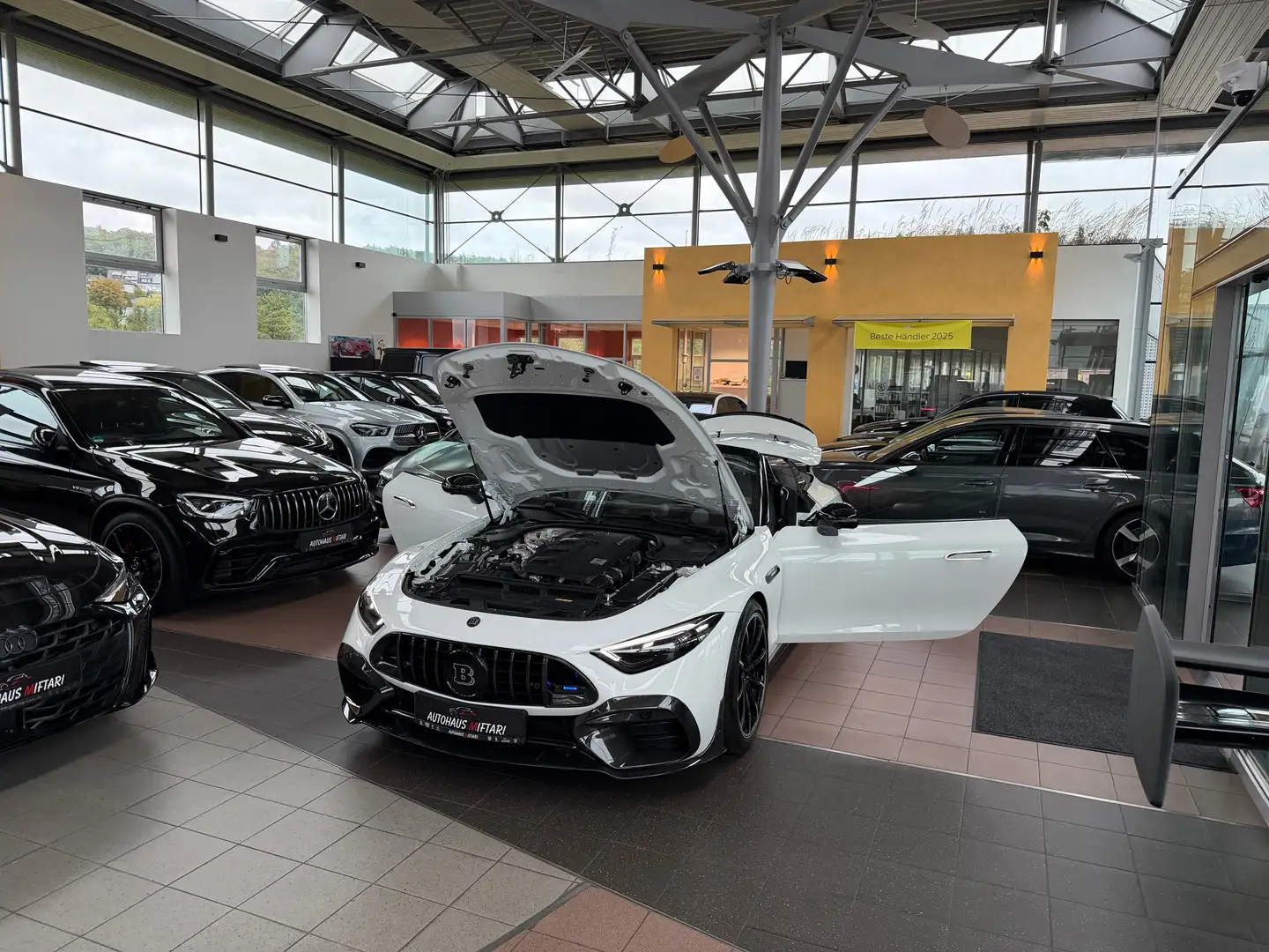 Mercedes-Benz SL 43 AMG BRABUS Carbon Monoblock Z Nappa Dynamic Paket 22" Blanc - 2