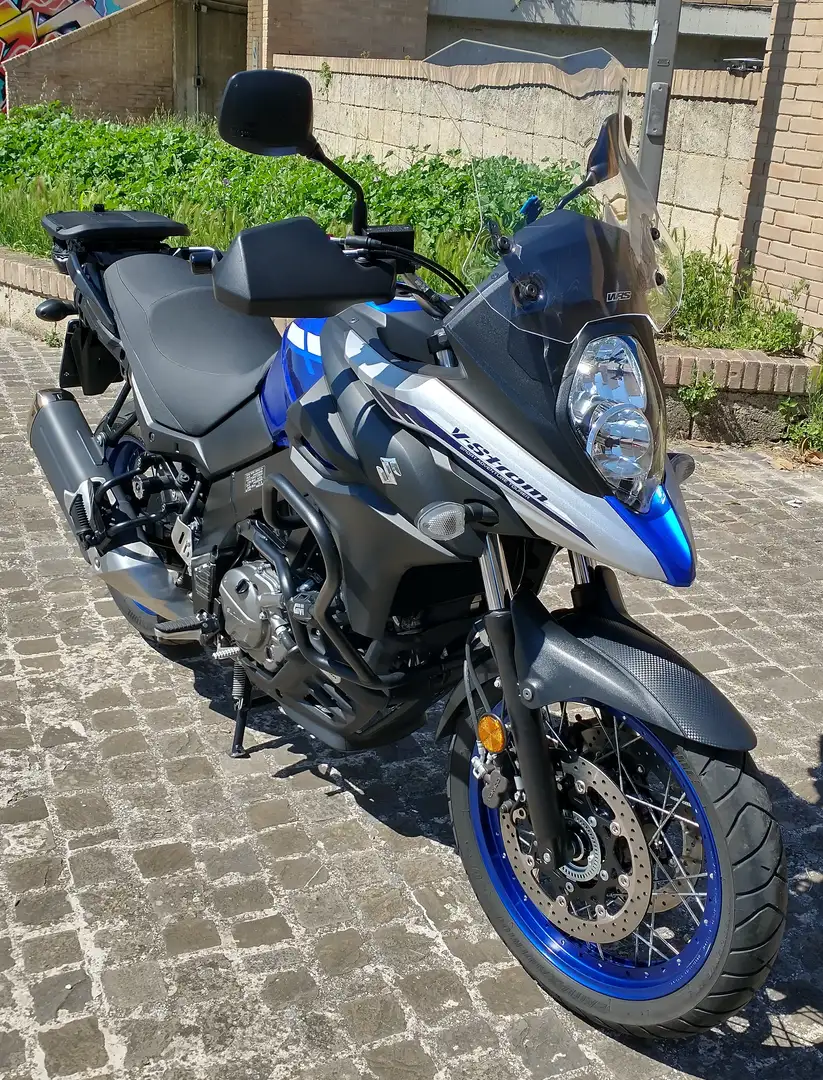 Suzuki V-Strom 650 XT Gomme nuove - Bauletto Bleu - 2