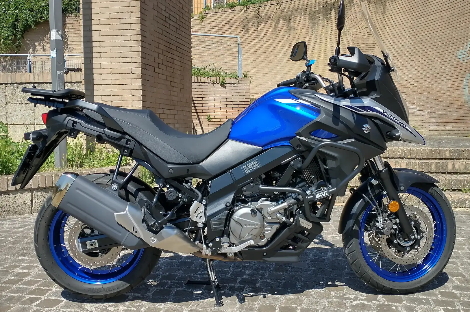 Suzuki V-Strom 650 XT Gomme nuove - Bauletto Bleu - 1
