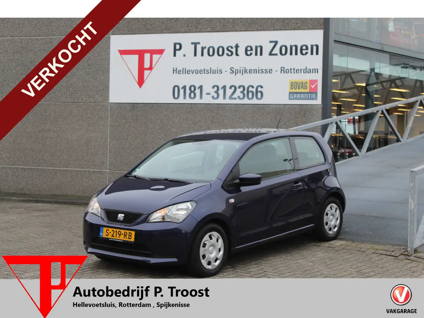 SEAT Mii 1.0 Reference Navigatie/Parkeersensoren/Airco/Blue Violet - 1