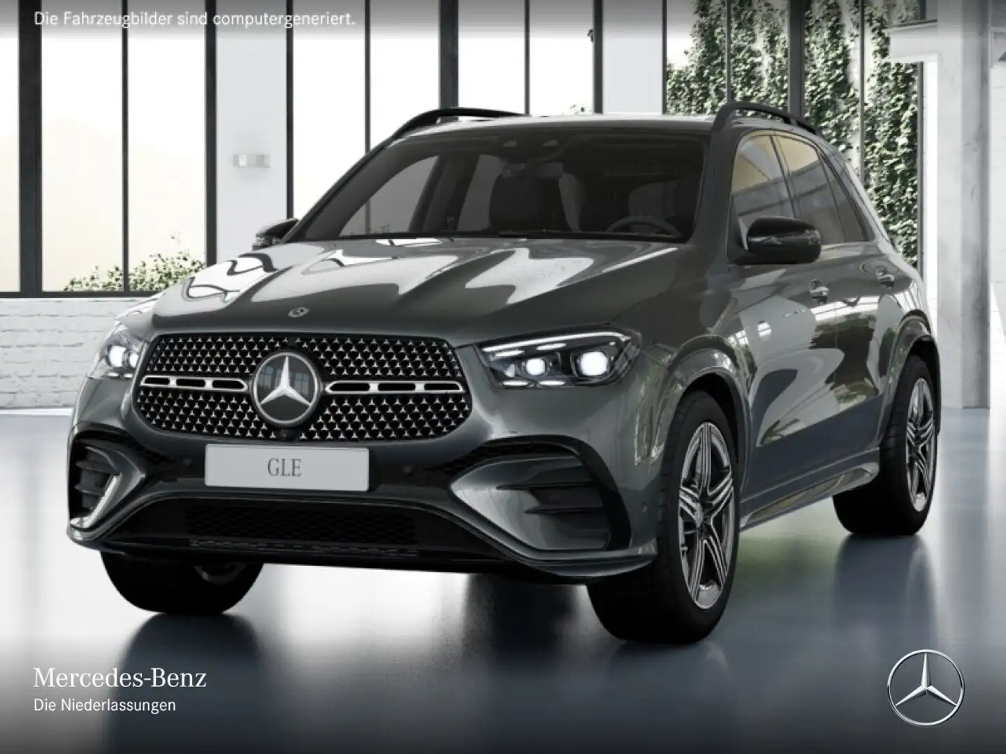 Mercedes-Benz GLE 450 d 4M AMG+NIGHT+PANO+360+AHK+MULTIBEAM+HUD Grey - 2