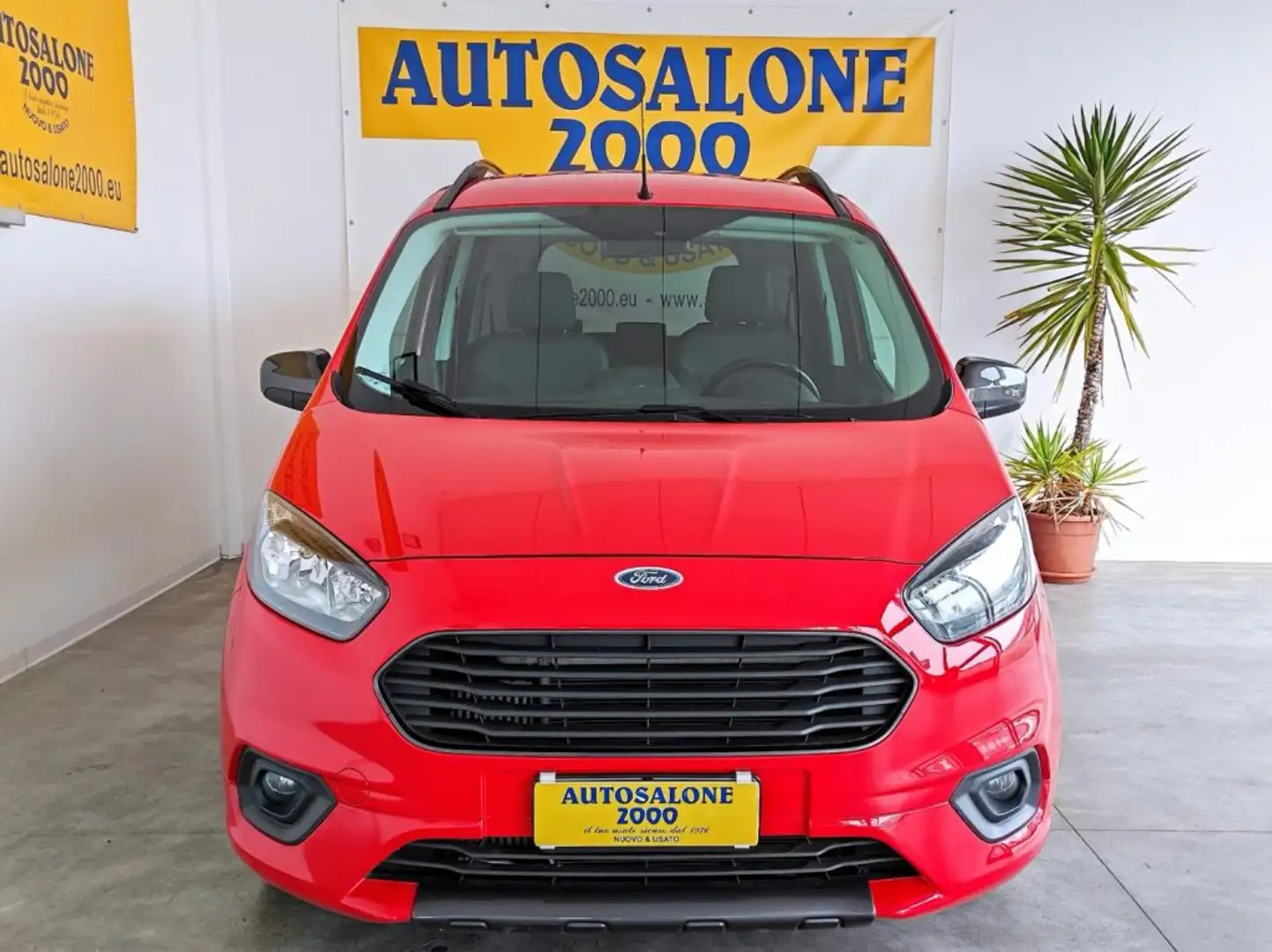 Ford Tourneo Courier 1.0 EcoBoost 100 CV Sport TELECAMERA/APPLE-ANDROID Rosso - 2