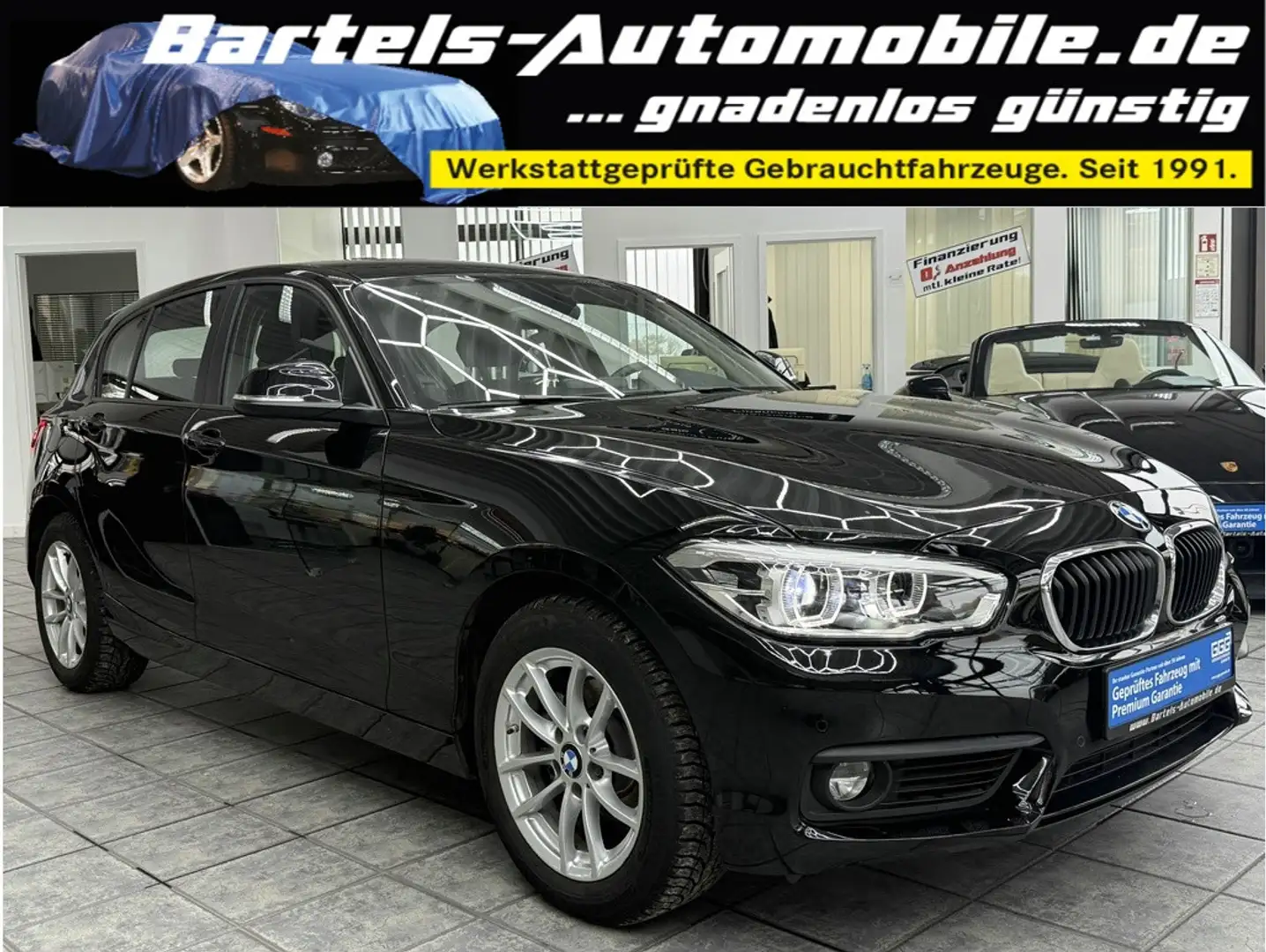 BMW 118 iA Advantage, 1.Hand, LED, erst 9.500 km! Noir - 1