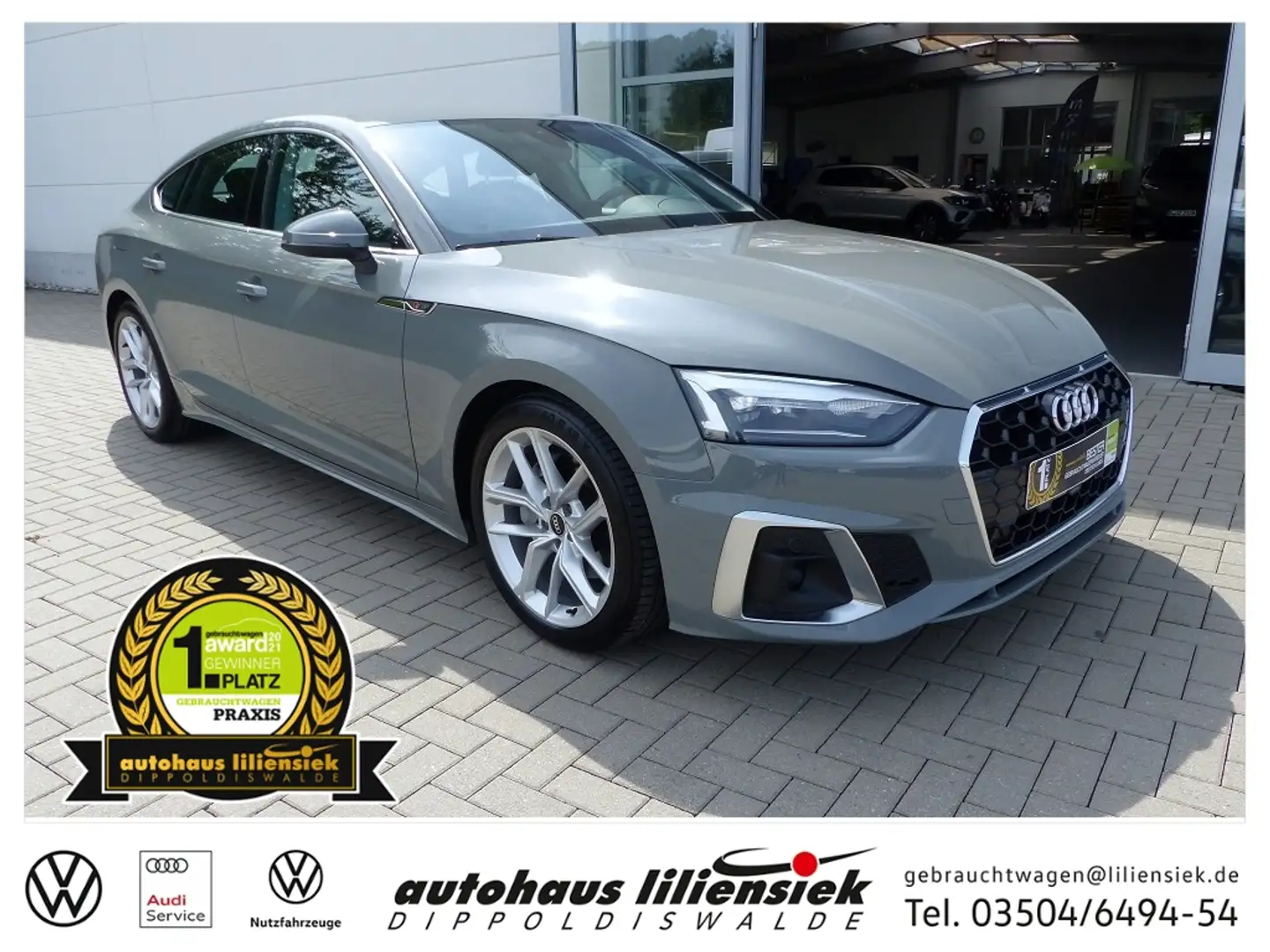 Audi A5 Sportback 40 TDI S-tronic  S line *ACC*Navi*PDC* Gris - 1