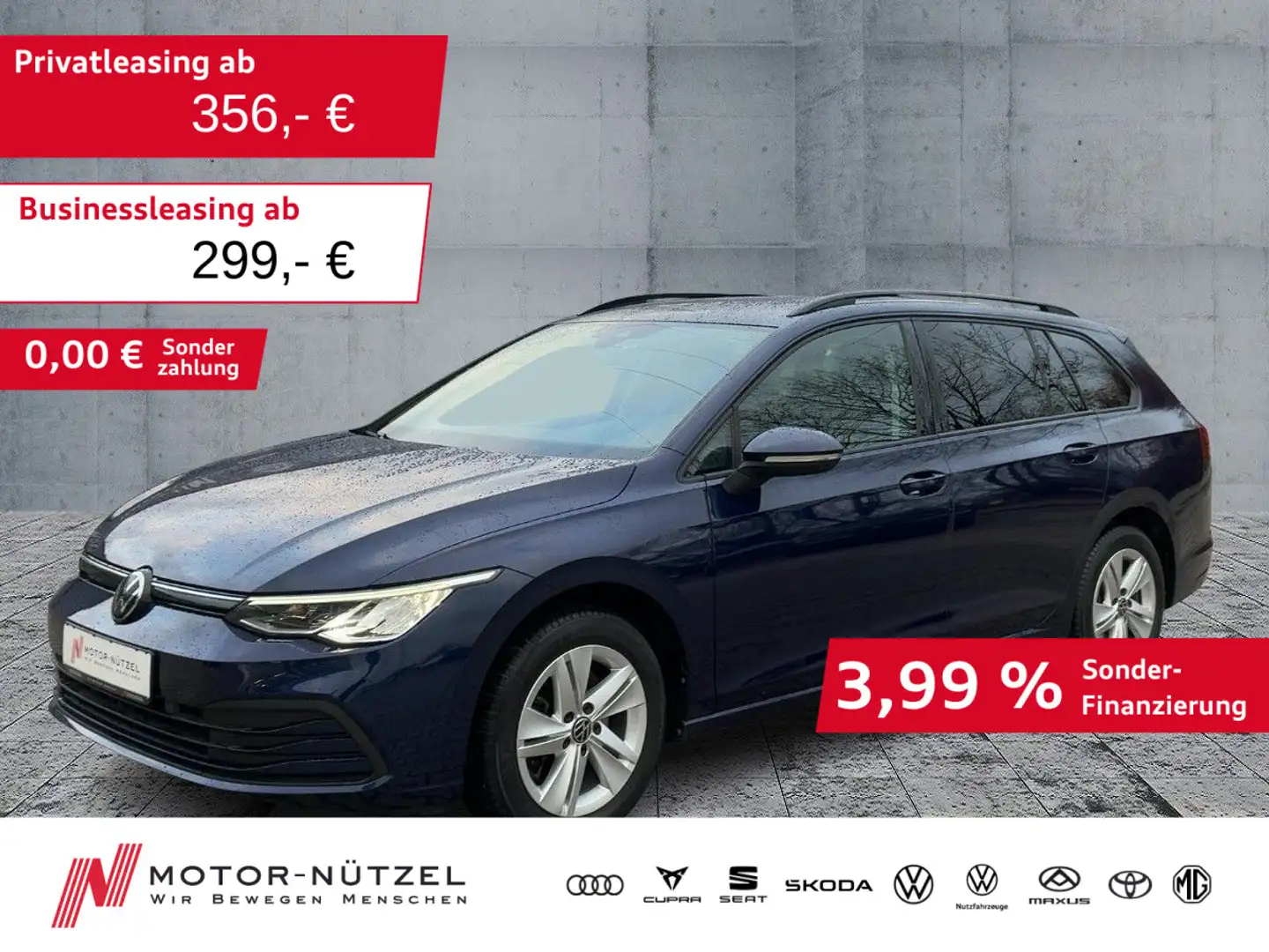 Volkswagen Golf Variant Golf VIII Variant 2.0 TDI DSG LIFE 5JG+NAVI+AHK Blau - 1