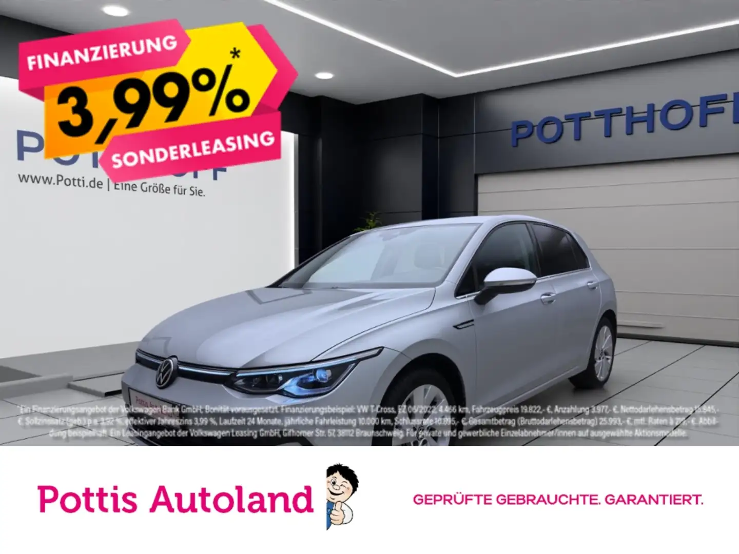 Volkswagen Golf 1.5 eTSI DSG STYLE AHK NAVI KAMERA SITZHZG Silber - 1