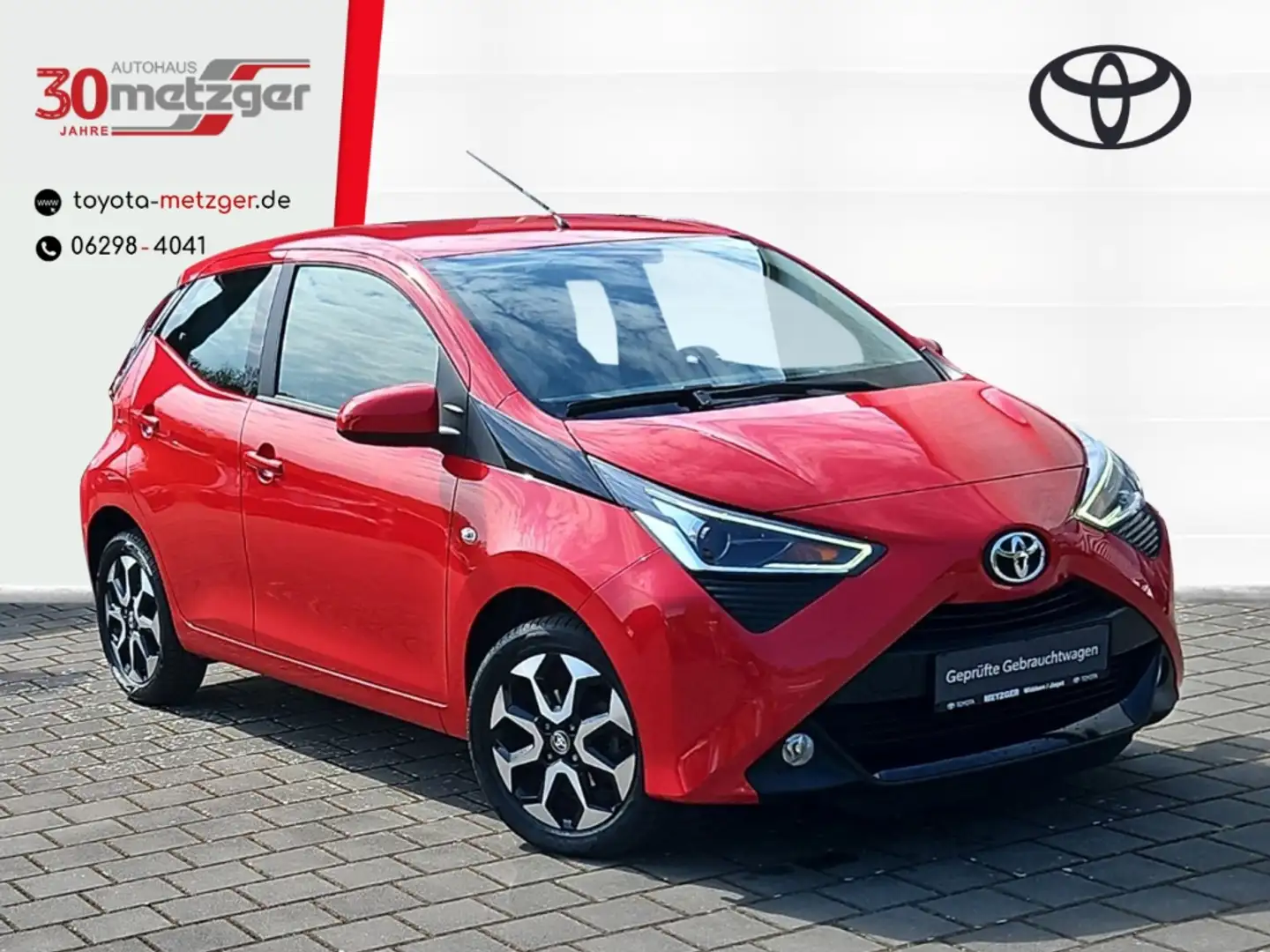 Toyota Aygo 1.0 Club +Apple CarPlay +Android +Rückfahrkamera+T Czerwony - 1