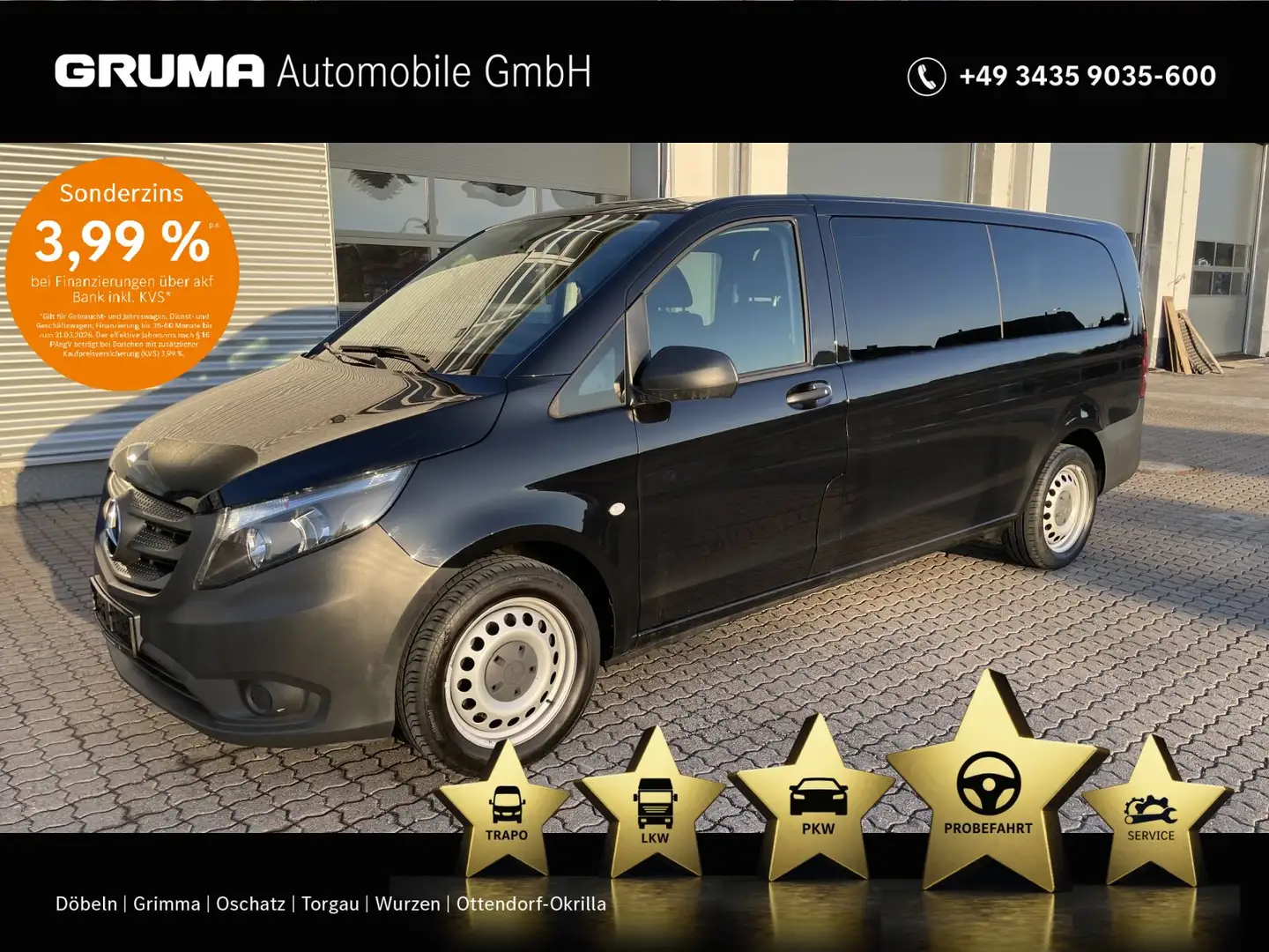 Mercedes-Benz Vito Vito 114 CDI Tourer PRO E NAVI +KLIMA+ 9 SITZE Noir - 1