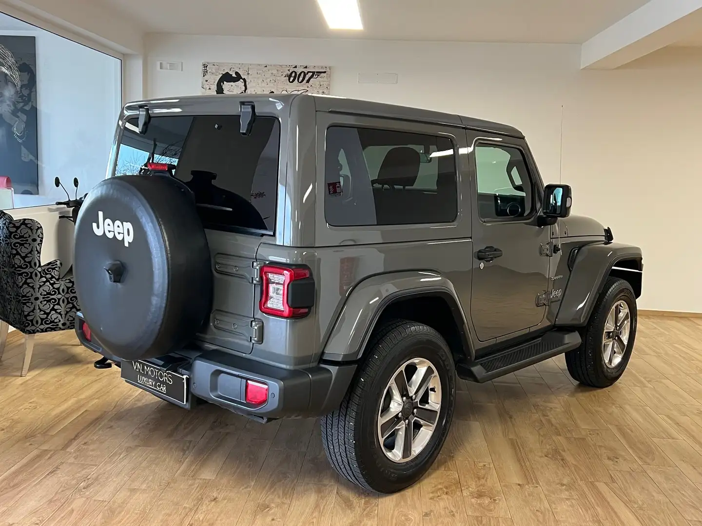 Jeep Wrangler 2.2 mjt II Sahara Auto KM 43.000 UNICOPROPRIETARIO Grigio - 2