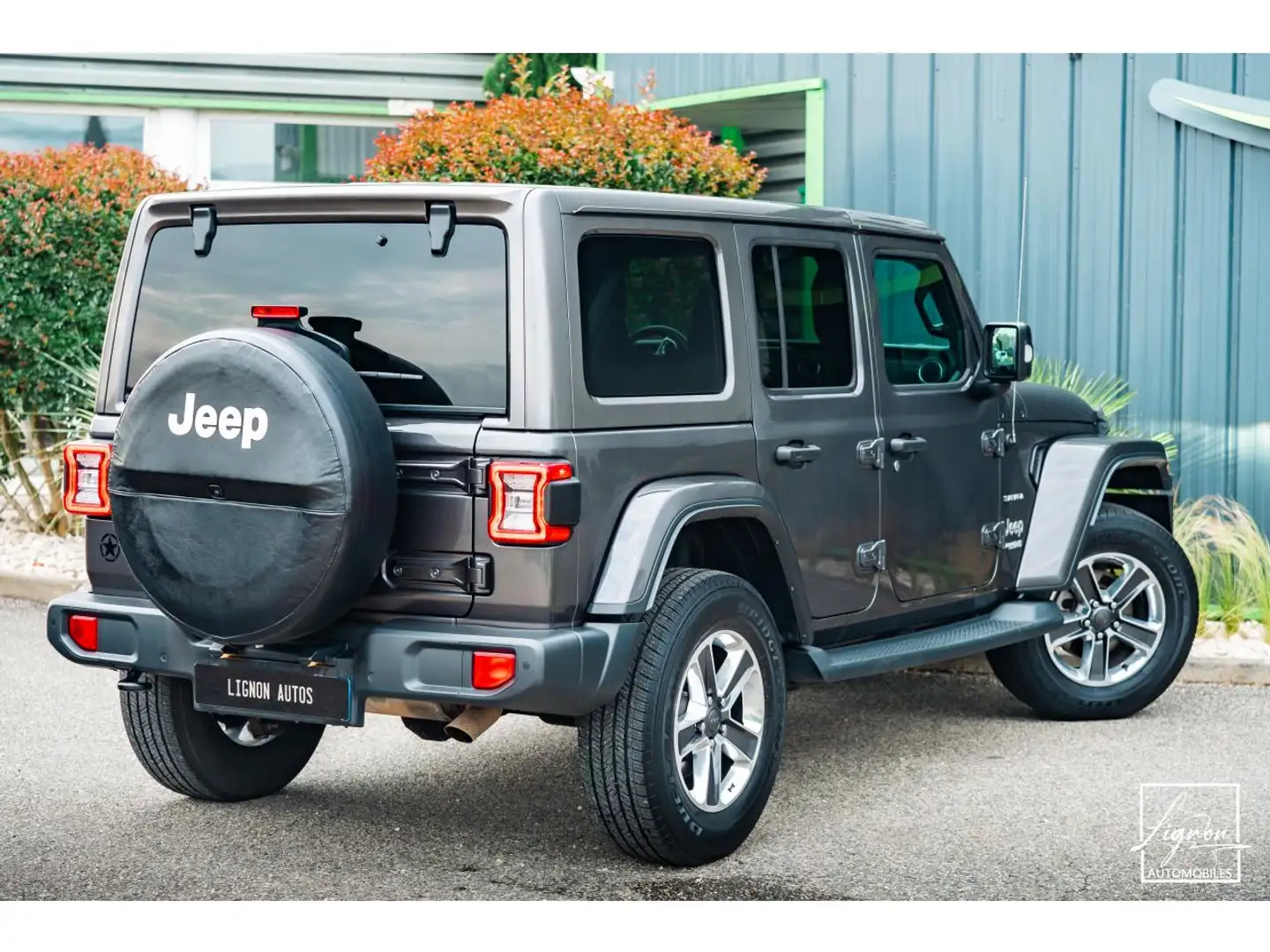 Jeep Wrangler JL 2.0 T 272 CH Unlimited Sahara BVA8 Gris - 2