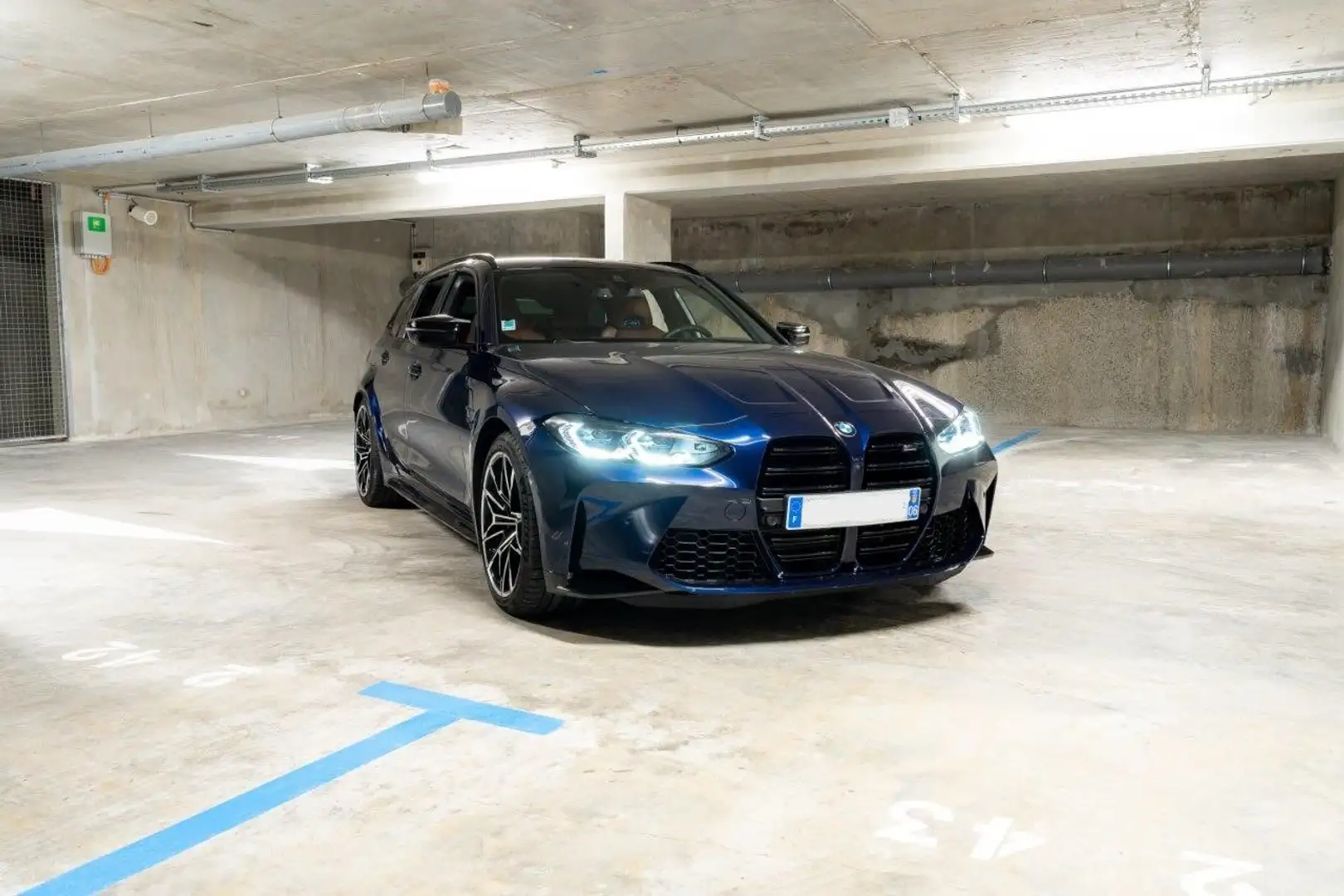 BMW M3 SERIE 3 (G81) TOURING 3.0 510 COMPETITION M XDRIVE Bleu - 2