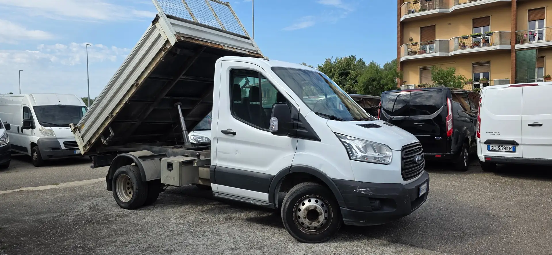 Ford Transit 350 2.2TDCi 155CV PLM-SL-RG Cassonato Ribaltabile Білий - 1