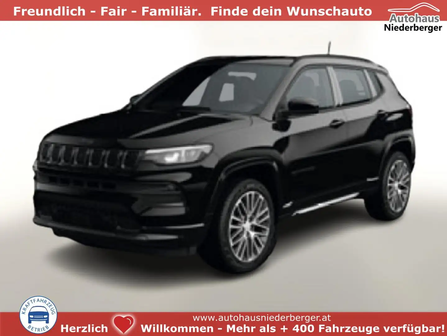 Jeep Compass Altitude MHEV DCT PremiumP 360°Kam TotWi 96 kW ... Schwarz - 1