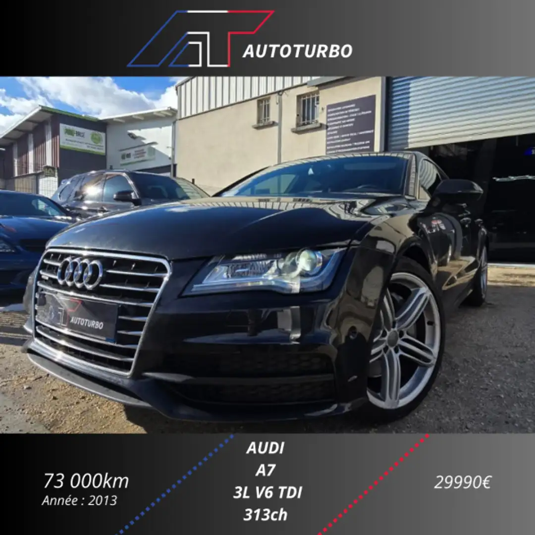 Audi A7 3.0 V6 BITDI 313CH AVUS QUATTRO TIPTRONIC Schwarz - 1