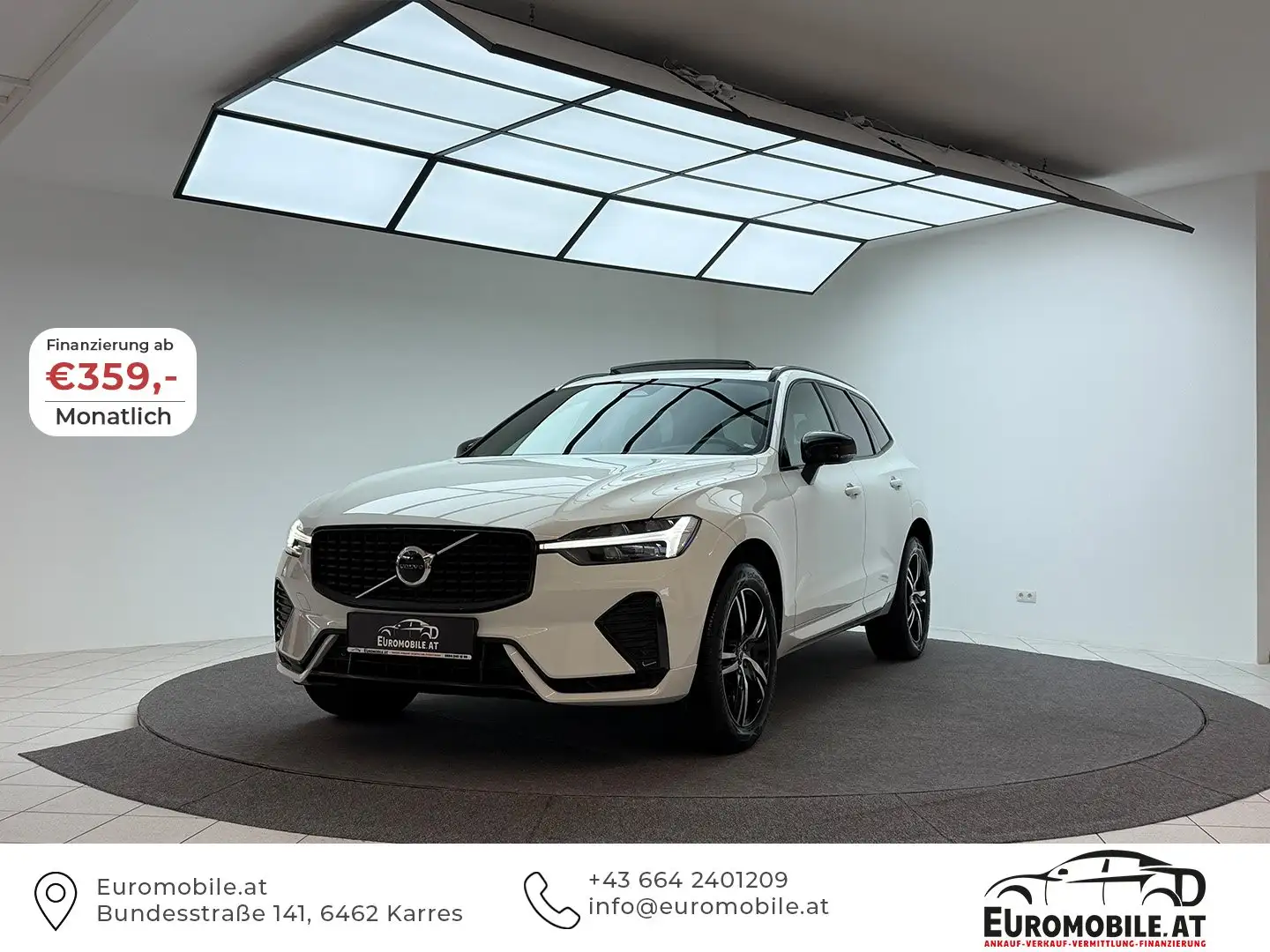Volvo XC60 R Design 2WD RFK*PANO*VOLL-LEDER*ACC*LR-HZNG*LED* Weiß - 1