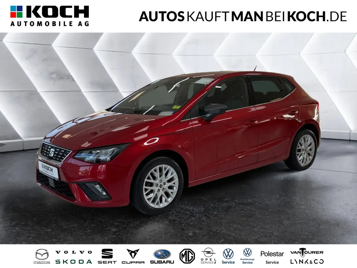 SEAT Ibiza 1.0 TSI XCELLENCE LED SHZ NAVI DAB ALLWETTER Rouge - 1