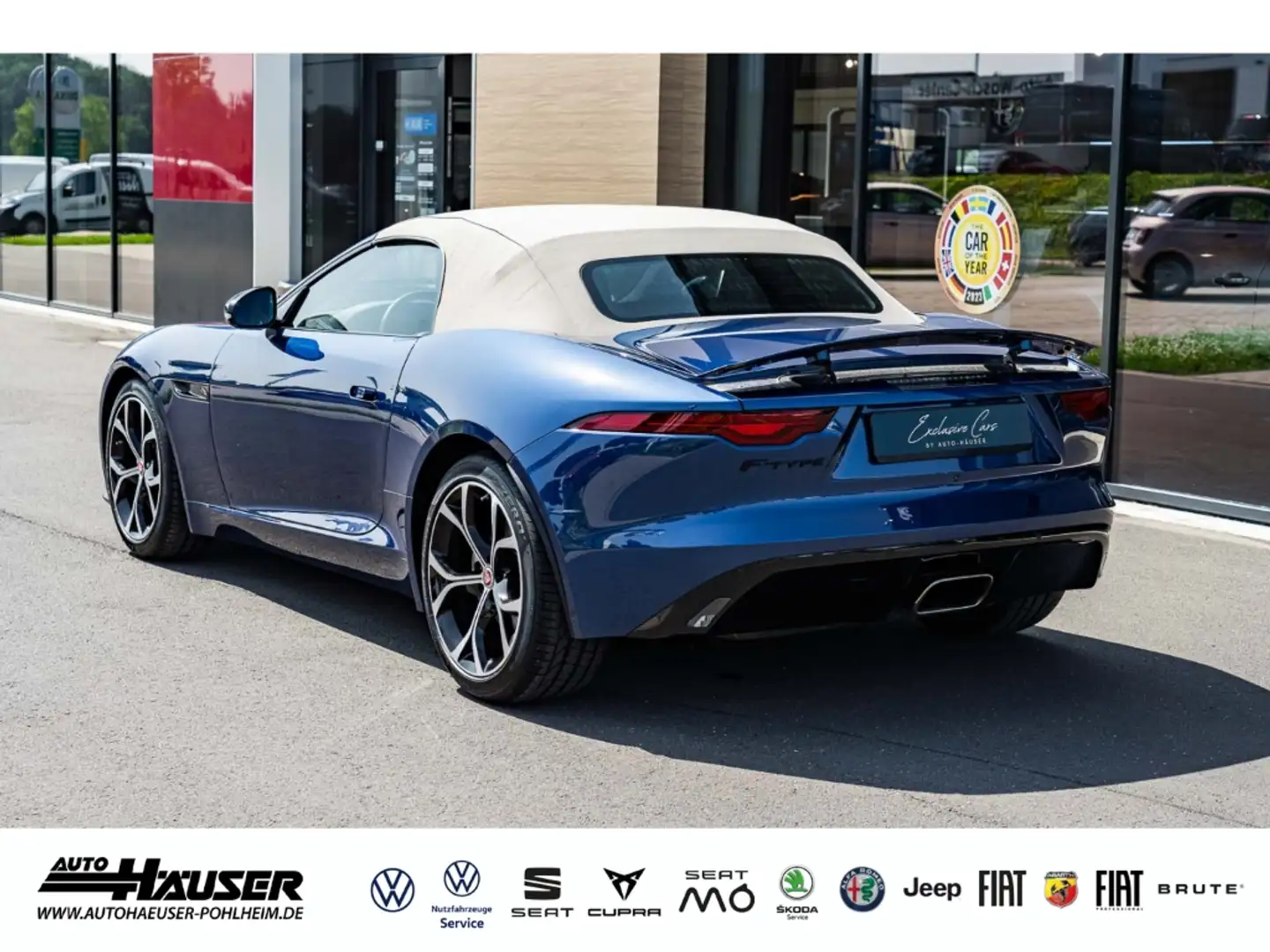 Jaguar F-Type Cabriolet R-Dynamic P300 NAVI ACC LED Bleu - 2