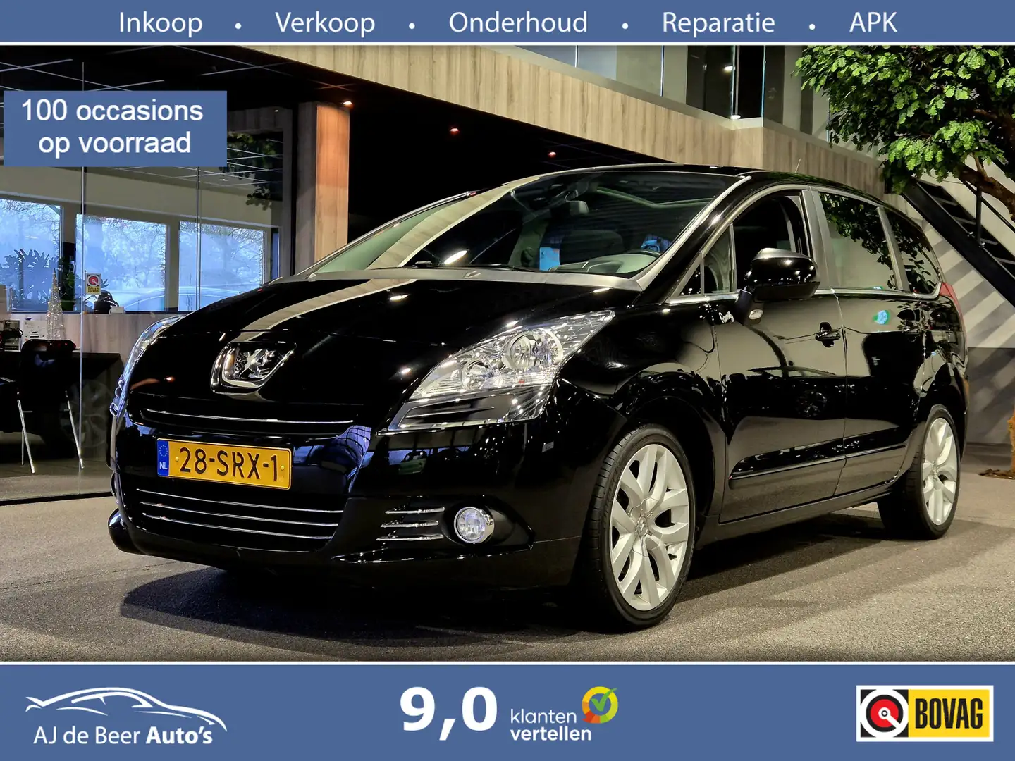 Peugeot 5008 1.6 Turbo HP Family 7p. Panorama | Trekhaak | Navi Noir - 1