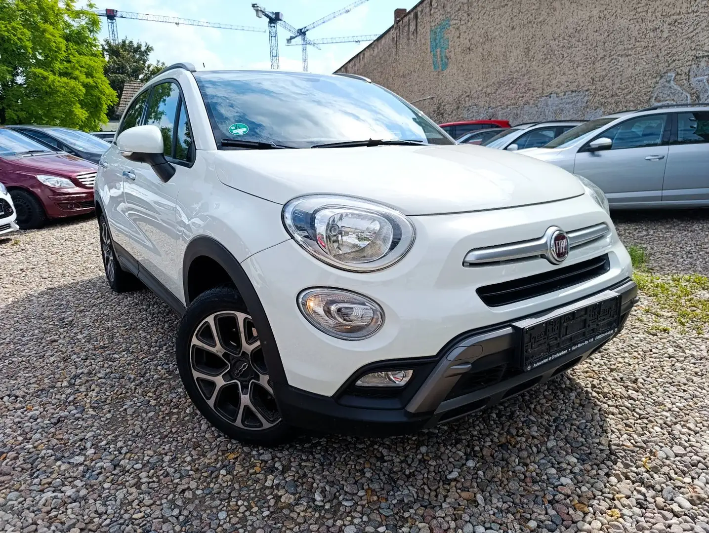 Fiat 500X Cross-AUTOMATIK-SCHECKHEFT-TOP ZUSTAND Weiß - 1