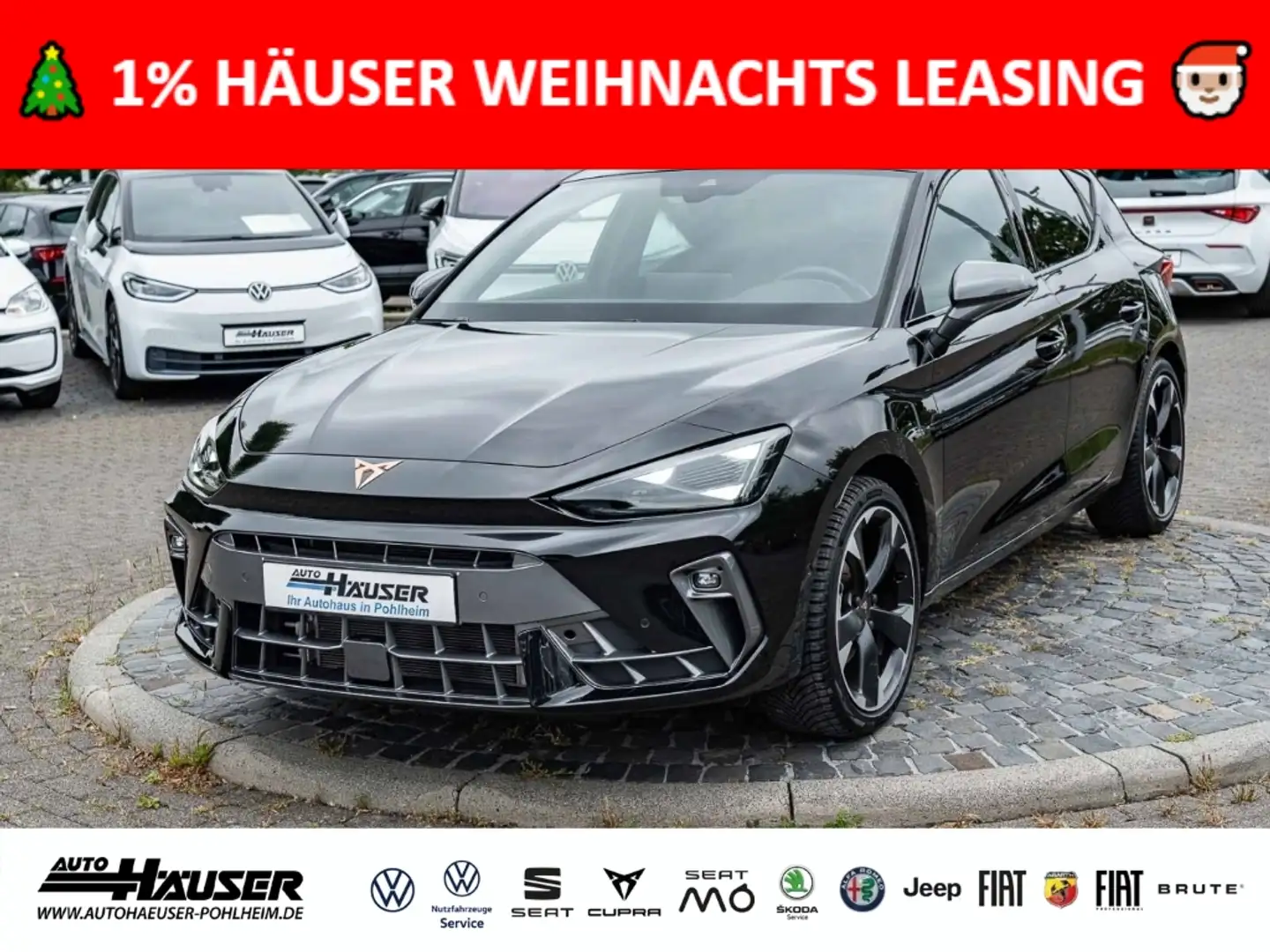 CUPRA Leon 1.5 eTSI DSG NAVI KAMERA PARK ACC LED FULL-LINK Schwarz - 1