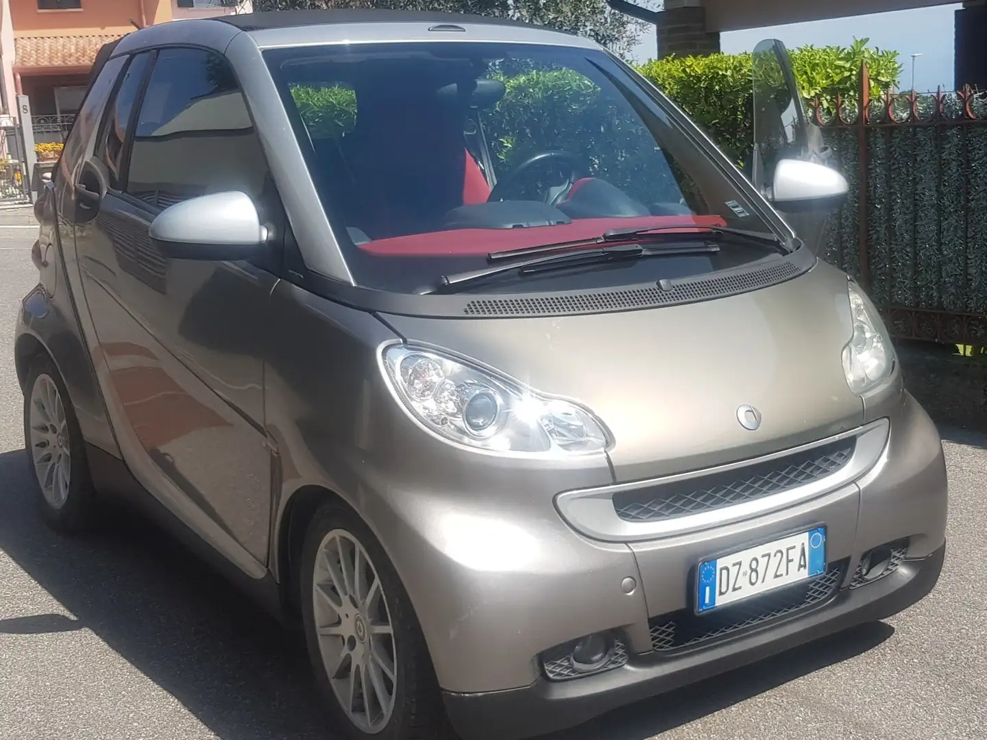 smart forTwo 1000 MHD cabrio passion Gris - 1