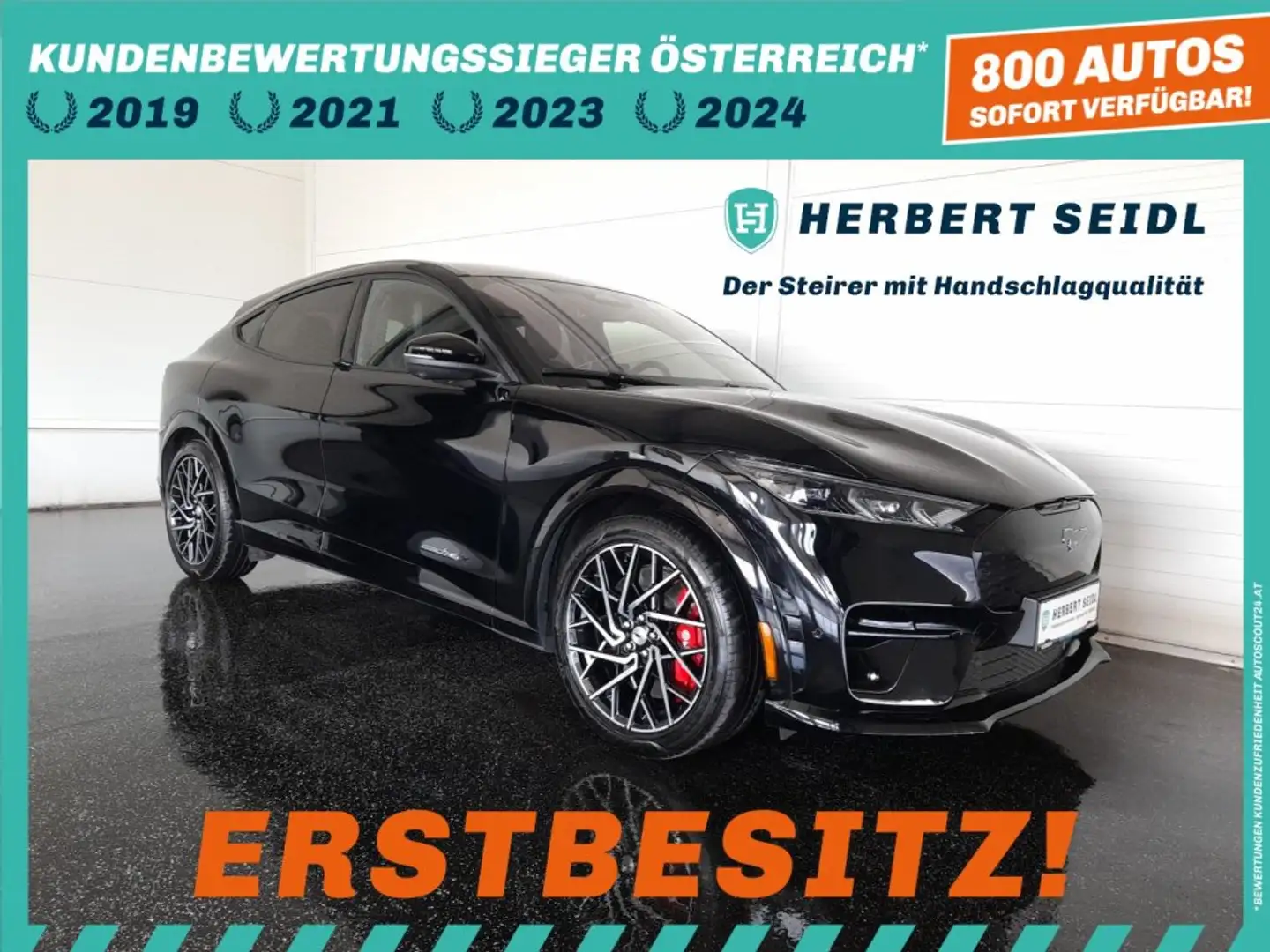 Ford Mustang Mach-E GT 4x4 Aut. *SKY / 20 ZOLL / VOLL LED / NAVI / 360° KAMERA / TEILLEDER / 2-ZONEN-KLIMA / E-KLAPPE* Schwarz - 1