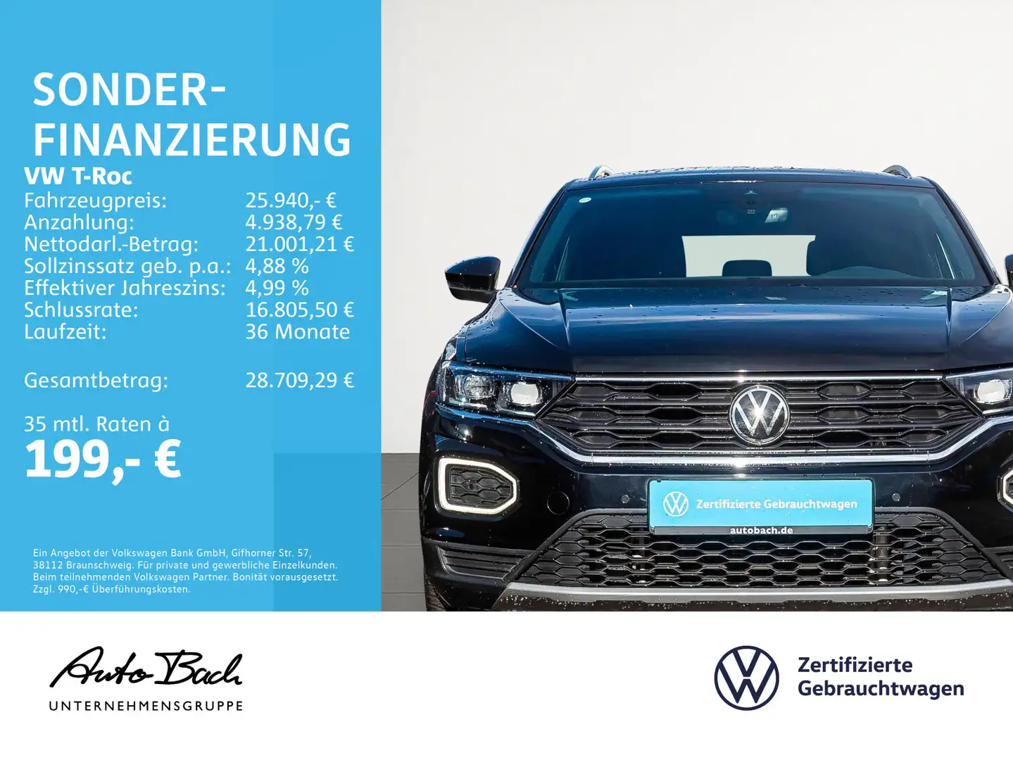 Volkswagen T-Roc T-ROC 2.0 TSI DSG Sport 4-Motion, Digital Cockpi Nero - 2