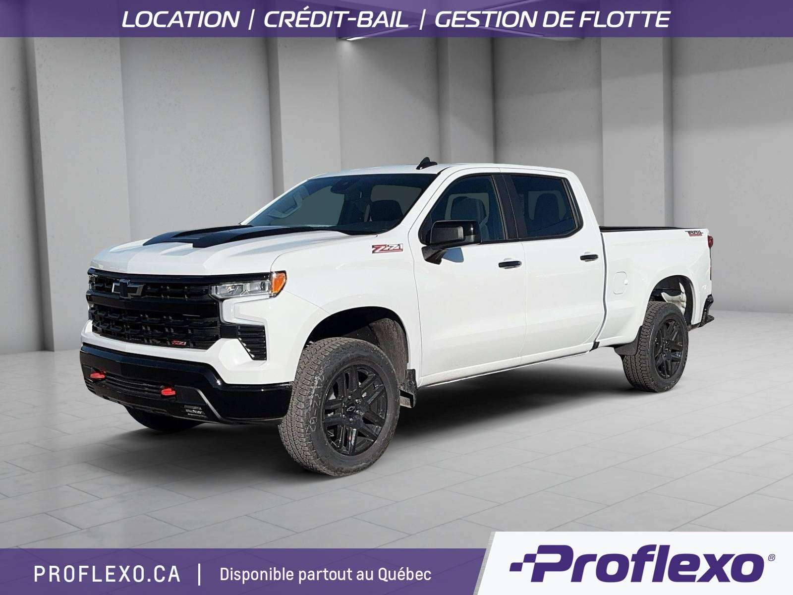 White 2025 Chevrolet Silverado 1500 Pickup Truck Four-Wheel Drive Automatic