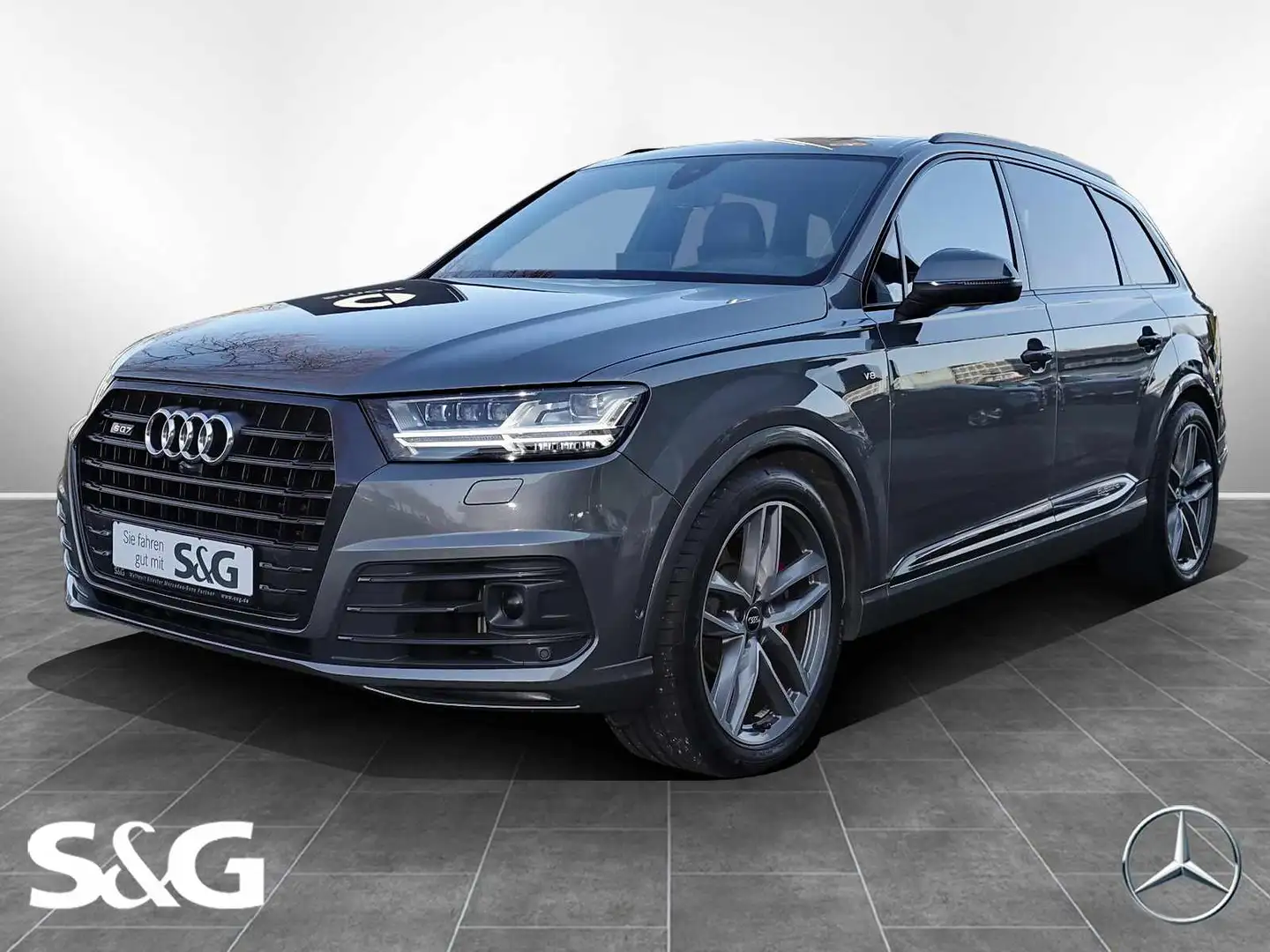 Audi SQ7 4.0 TDI quattro PANO+AHK+7 SITZE+BOSE+21" siva - 1