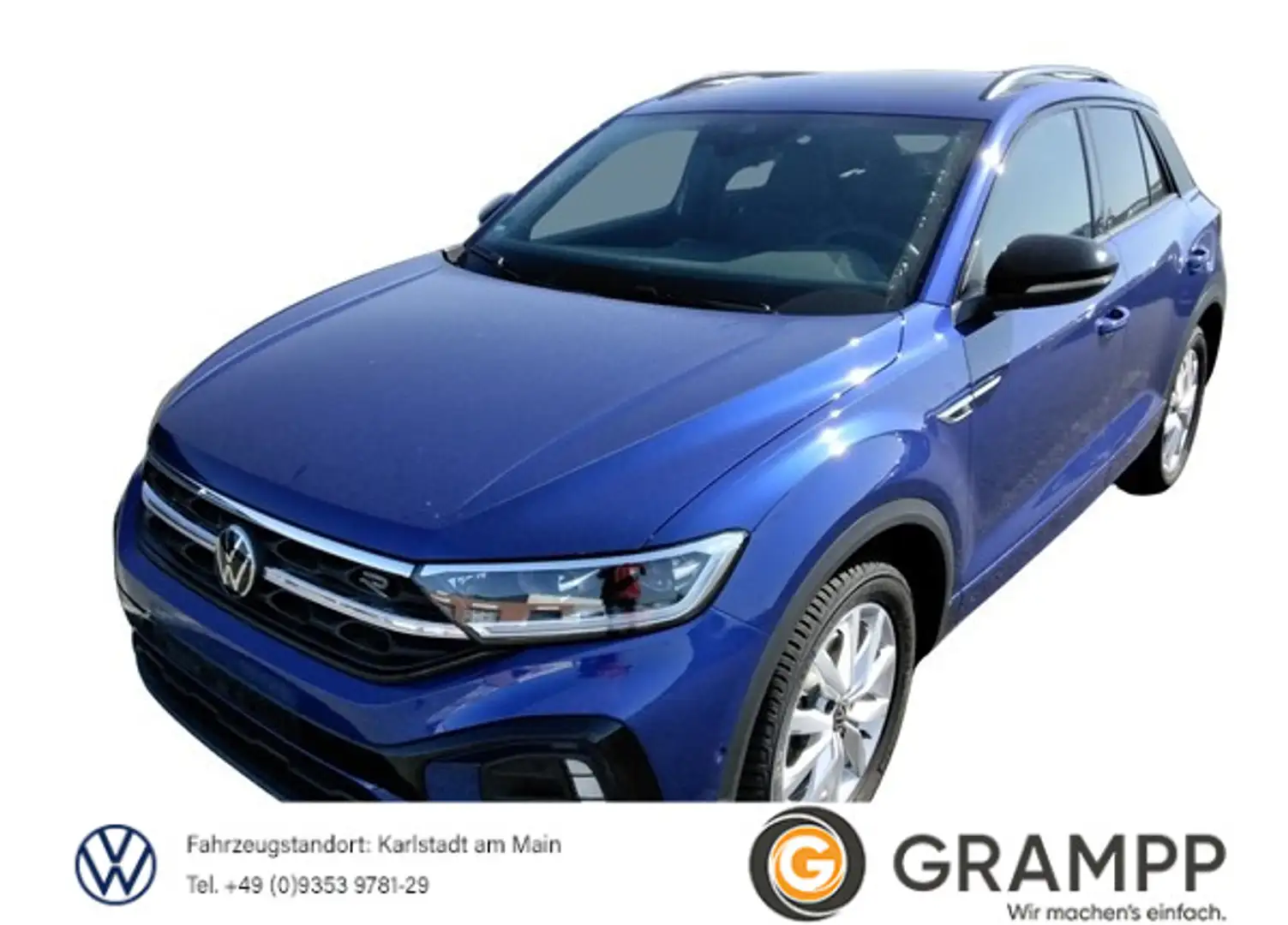 Volkswagen T-Roc T-ROC R-Line 2.0TSI DSG 4Motion +BLACK STYLE+AHK Blau - 1