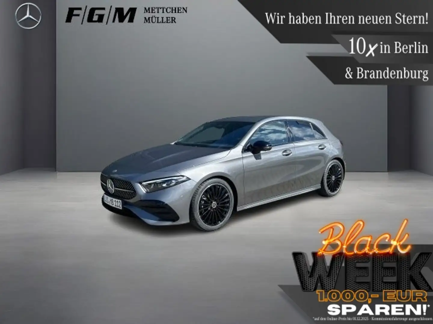 Mercedes-Benz A 200 AMG Line KeyGo|MBeam|Standhz|TWA|360|Night Grau - 1