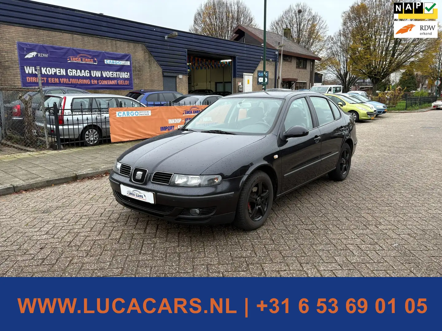 SEAT Toledo 1.8-20V Executive INRUILKOOPJE ZO MEENEEM PRIJSJE! Zwart - 1